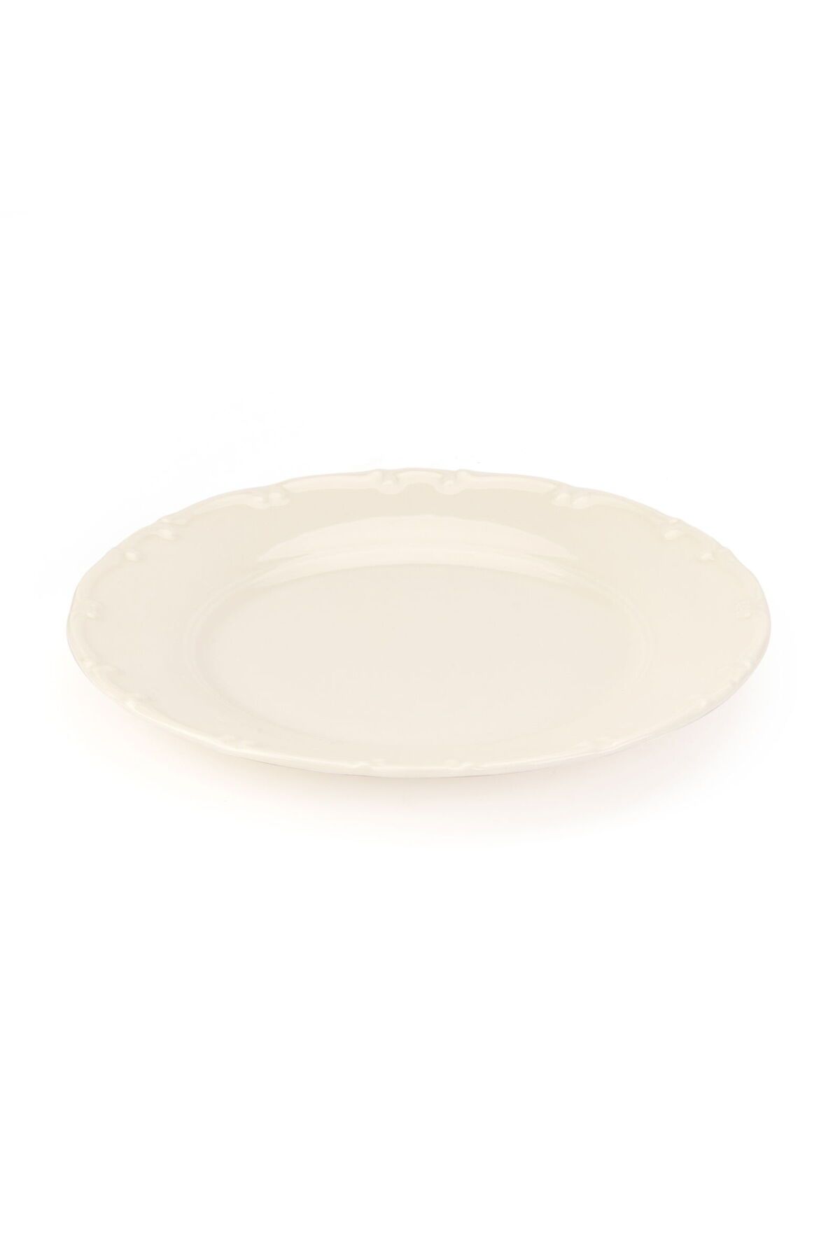 ASPARTAM Porselen Liana Pasta Tabağı - Krem - 19 cm
