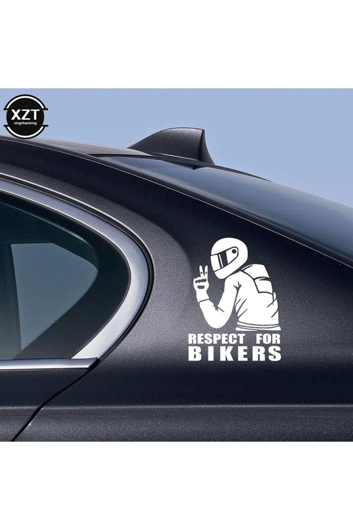 hediyenebak Respect For Bikers Araç, Araba, Oto, Motorsiklet, Kask, Laptop, Cam Sticker 10x13,5 Cm