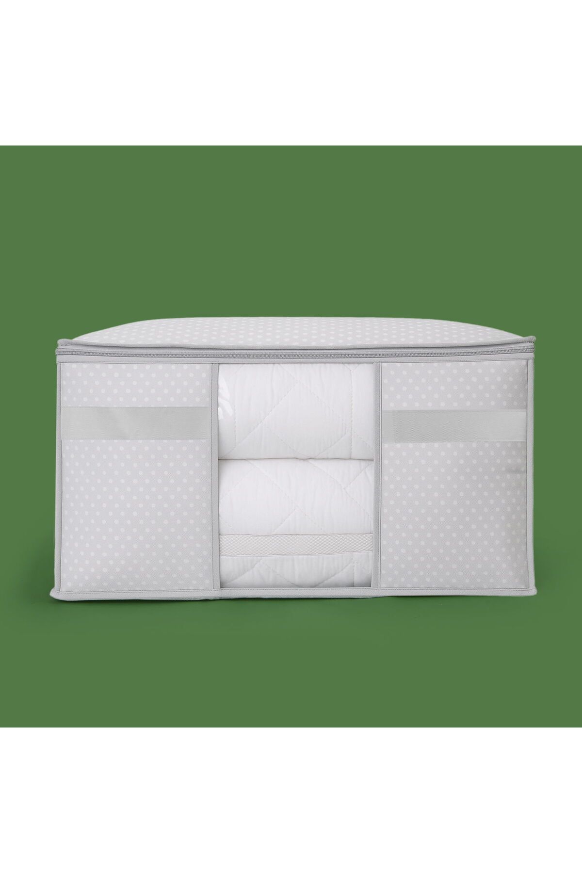 MATMEL Home Pencere Detaylı Yastık Hurcu - Gri - 75x40x40 cm