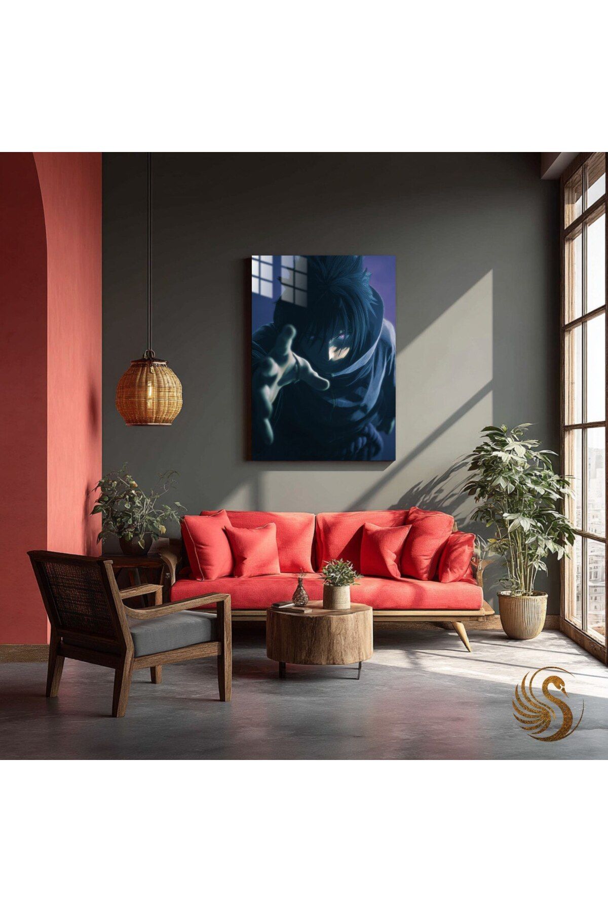 Lora Loom Anime Metal Poster – Sasuke Uchiha | Naruto Duvar Dekoru, Otaku Hediyesi, Karanlık Ninja Stil