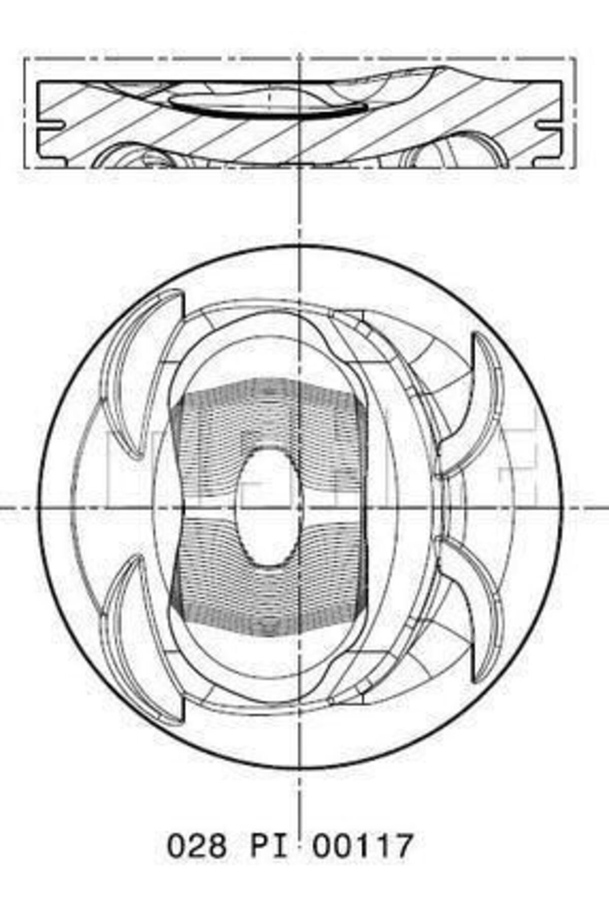 MAHLE 028PI00117002 PISTON SEGMAN 76.51MM 050 GOLF 5-6-JETTA 3-4-PASSAT-1.4TSI-FSI BLG BMY CAVA CTHA 05