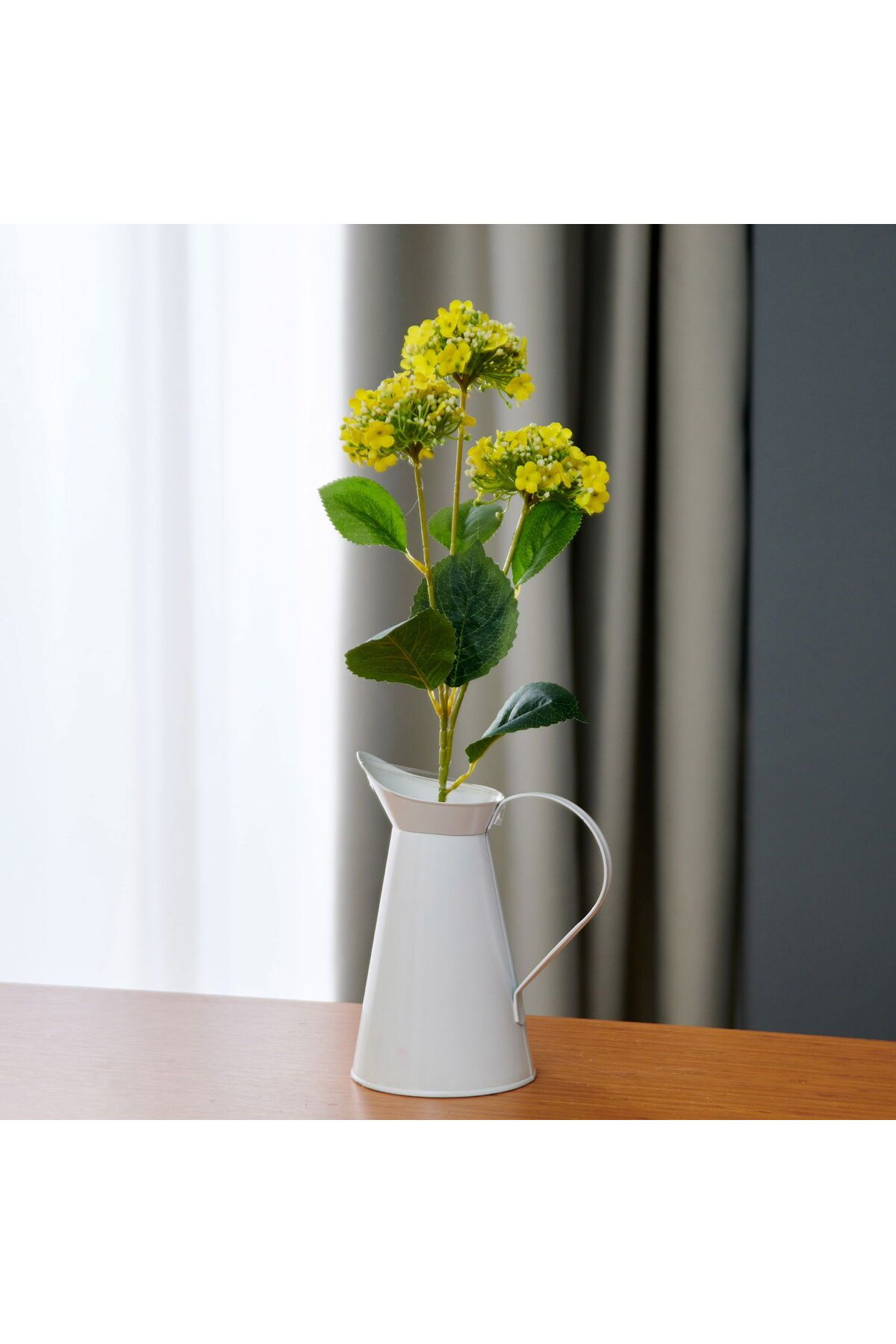 ASPARTAM Dekoratif Tomurcuklu Ortanca - Sarı - 69 cm