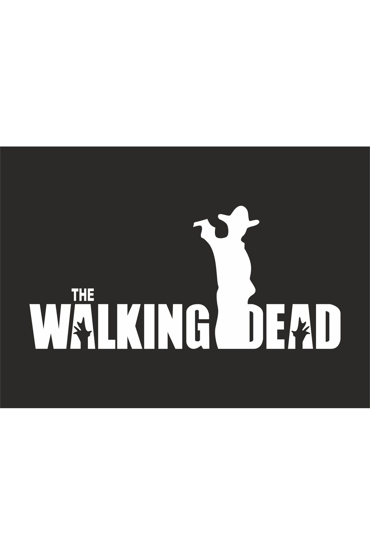 hediyenebak Walking Dead Araç, Araba, Oto, Motorsiklet, Kask, Laptop, Cam Sticker 25x11,5 cm