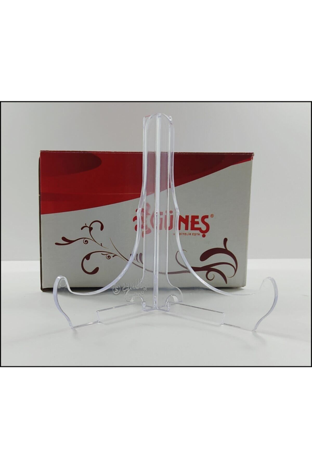 Elioure 12x11 cm Şeffaf Teşhir Ayağı, 2 Numara, 10 Adet