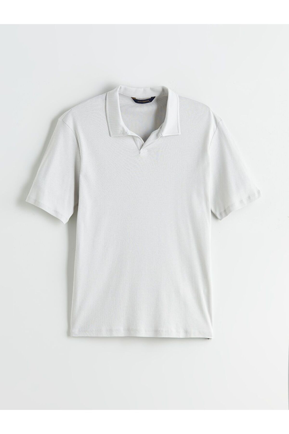 LC Waikiki SOUTHBLUE Polo Yaka Keten Karışımlı Erkek Tişört