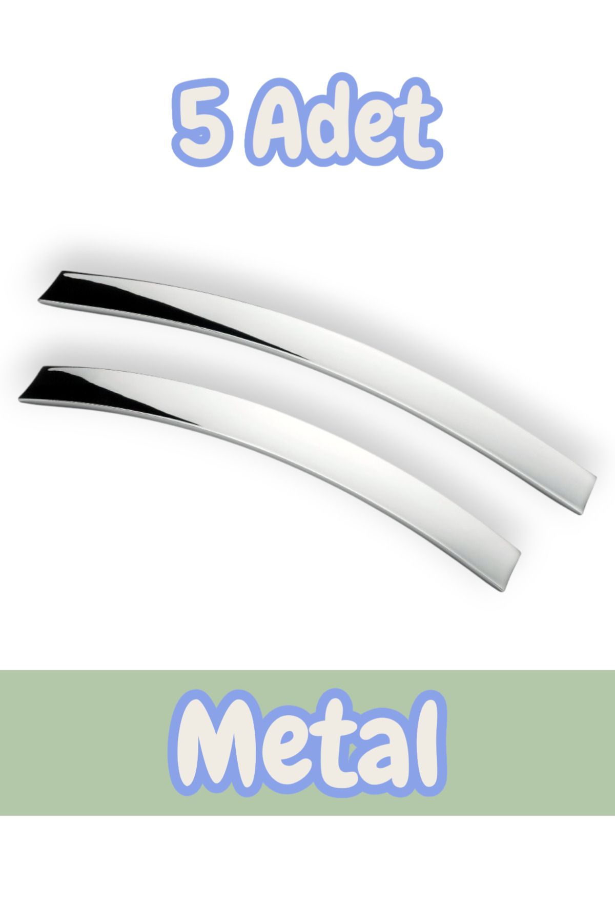 onderhomestore Eko Şahin Yay Alüminyum Metal Lüks Modern Mobilya Çekmece Mutfak Dolabı Kulpu Krom (5 Adet)
