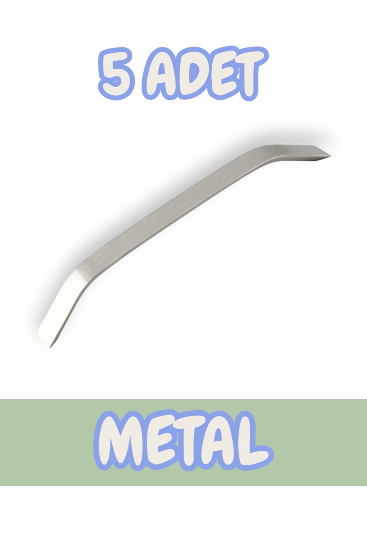 onderhomestore Eko Şahin Alüminyum Metal Lüks Modern Mobilya Çekmece Mutfak Dolabı Kulpu Inox (5 Adet)