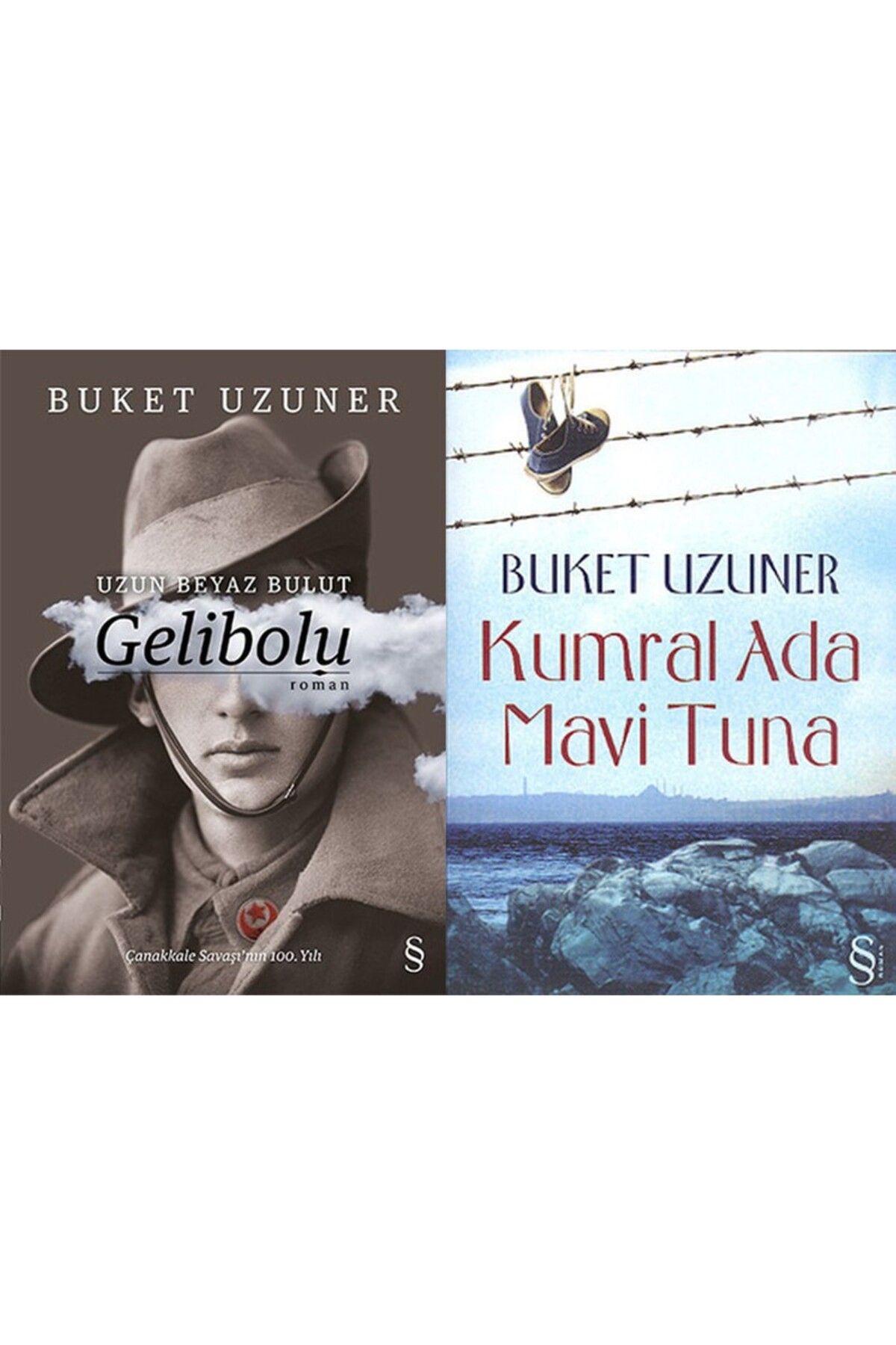 Everest Yayınları Uzun Beyaz Bulut Gelibolu - Kumral Ada Mavi Tuna - 2 Kitap - Buket Uzuner