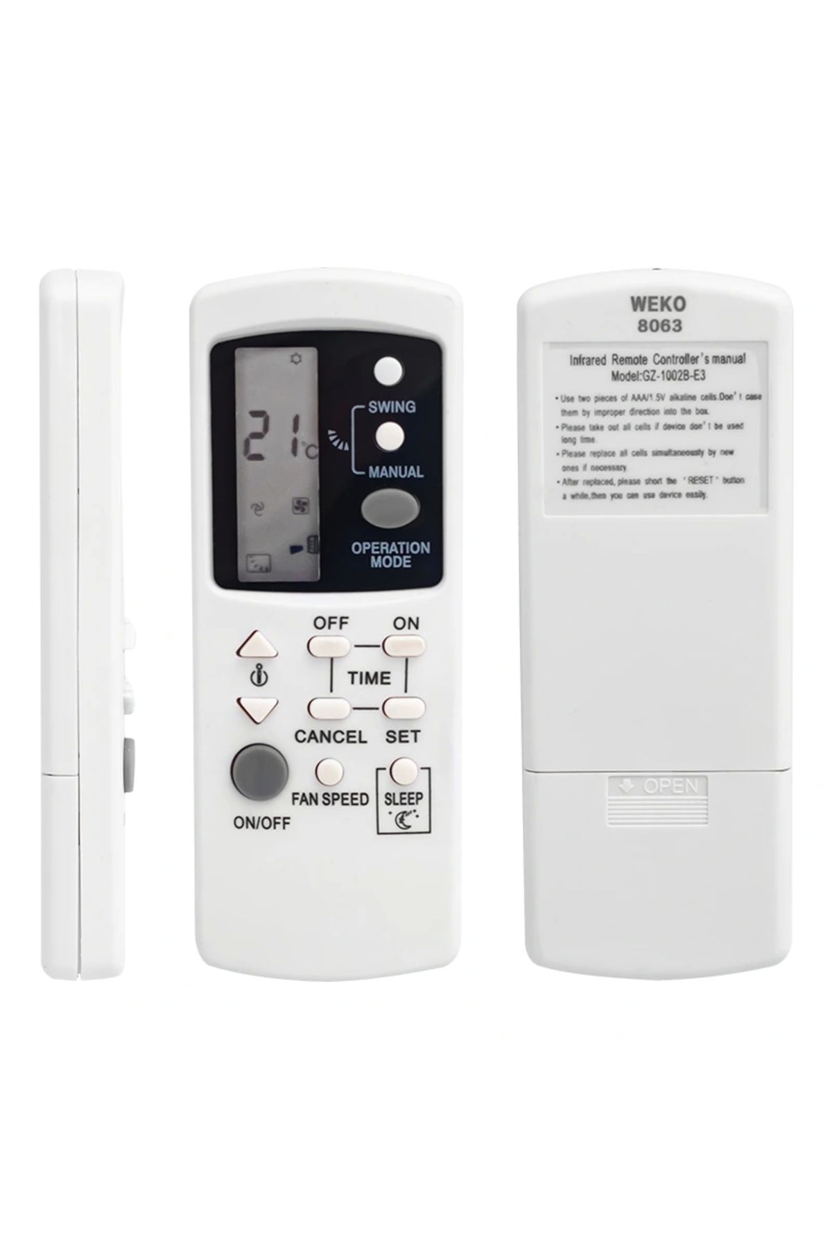 shopwave FUJICOOL GZ-1002B-E3 KLİMA KUMANDASI (5047)