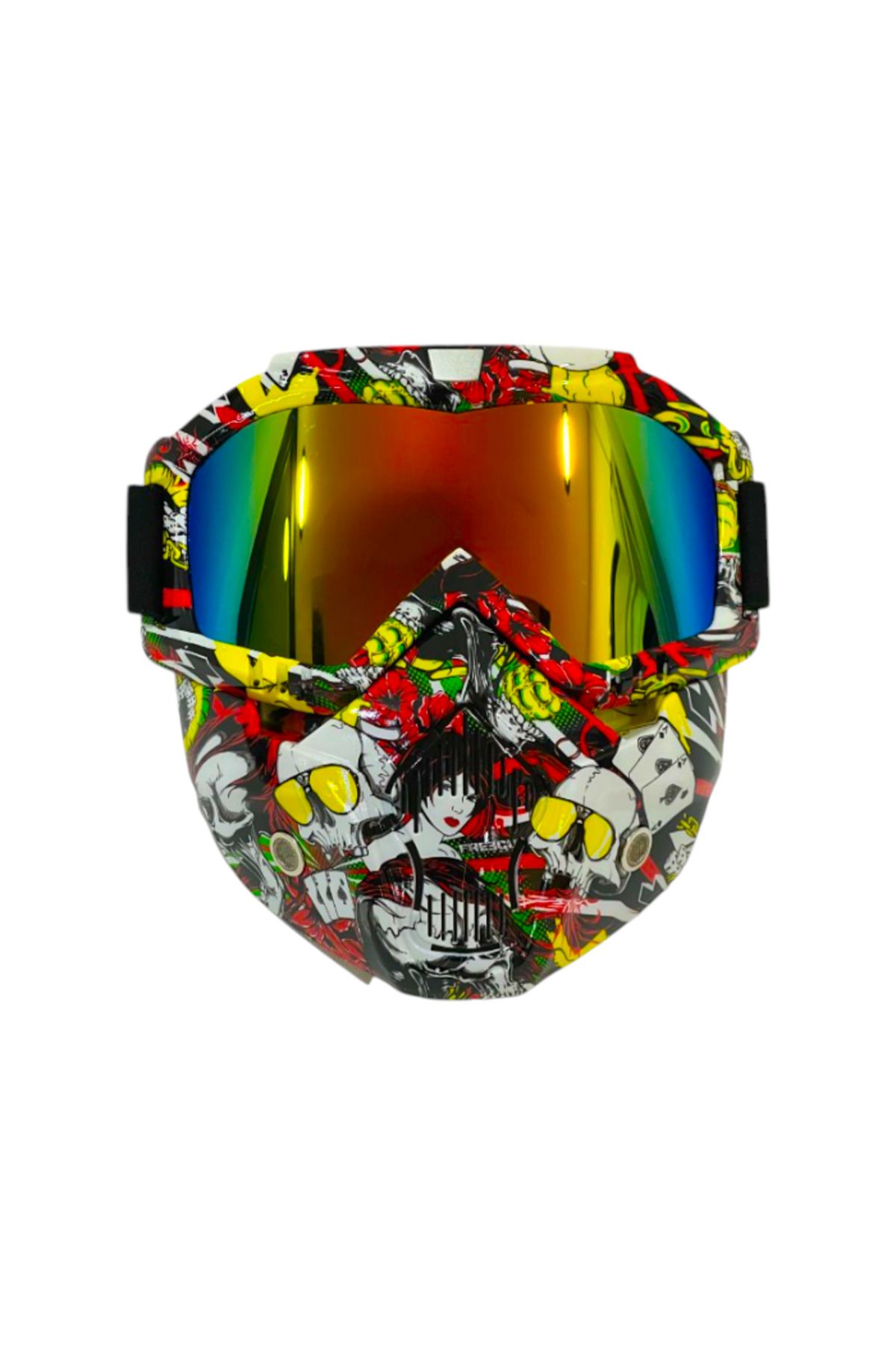 Tex 710 Jet Kask Maskesi Desenli Gazino