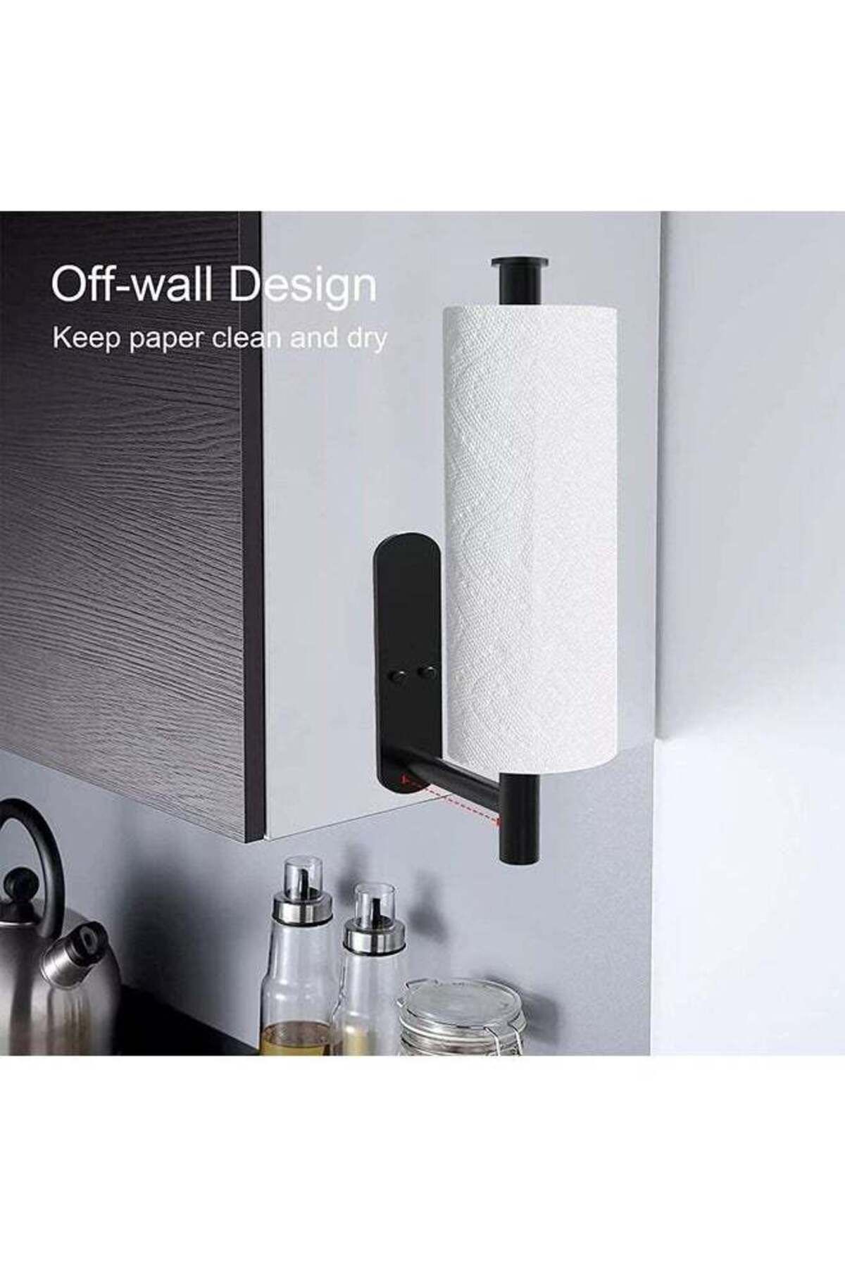 COOYA-Wall Mounted Paper Towel Holder 33 centimeter 3