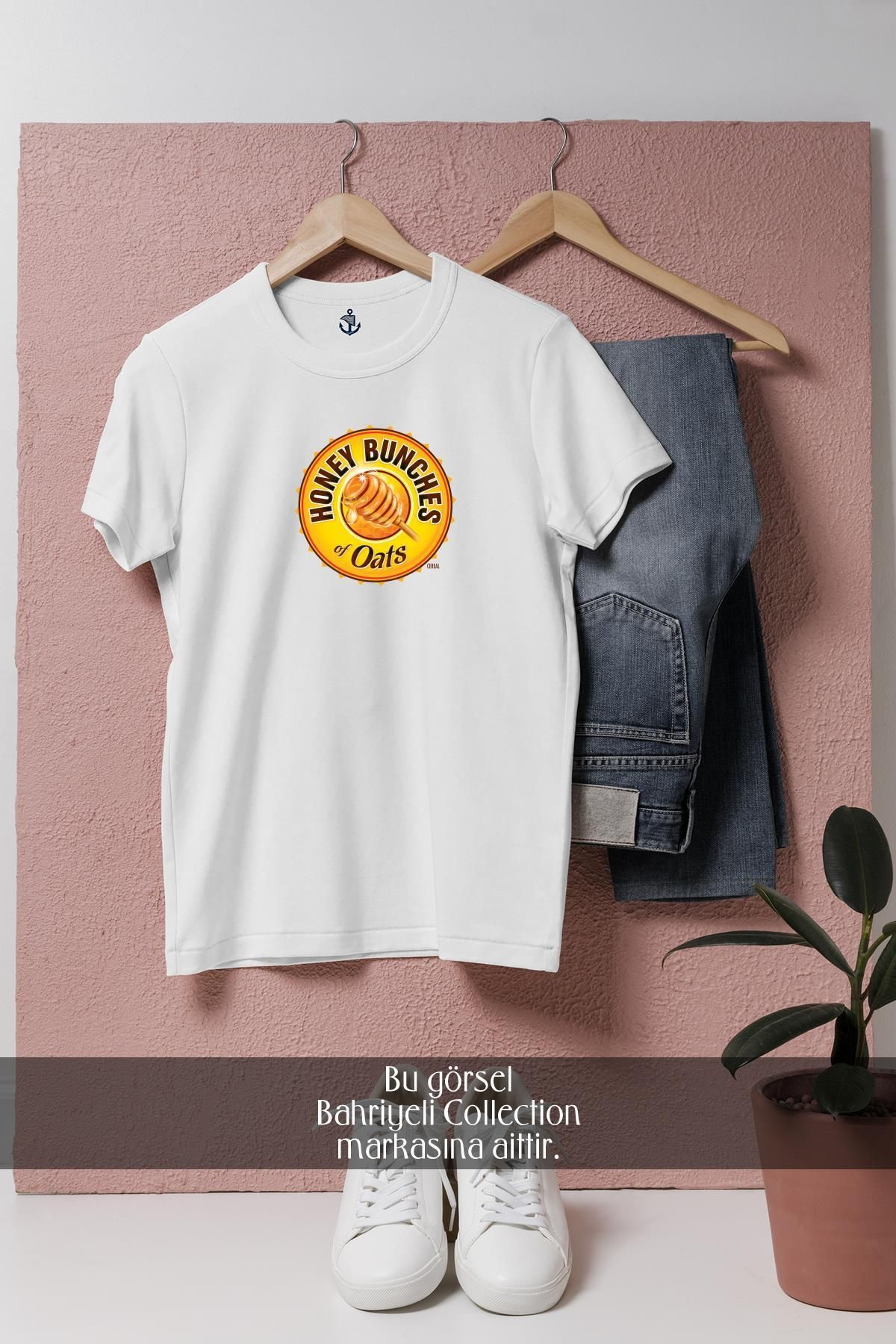 Bahriyeli Collection Oversize Honey Bunches Of Oats Tasarımlı Unisex T-Shirt