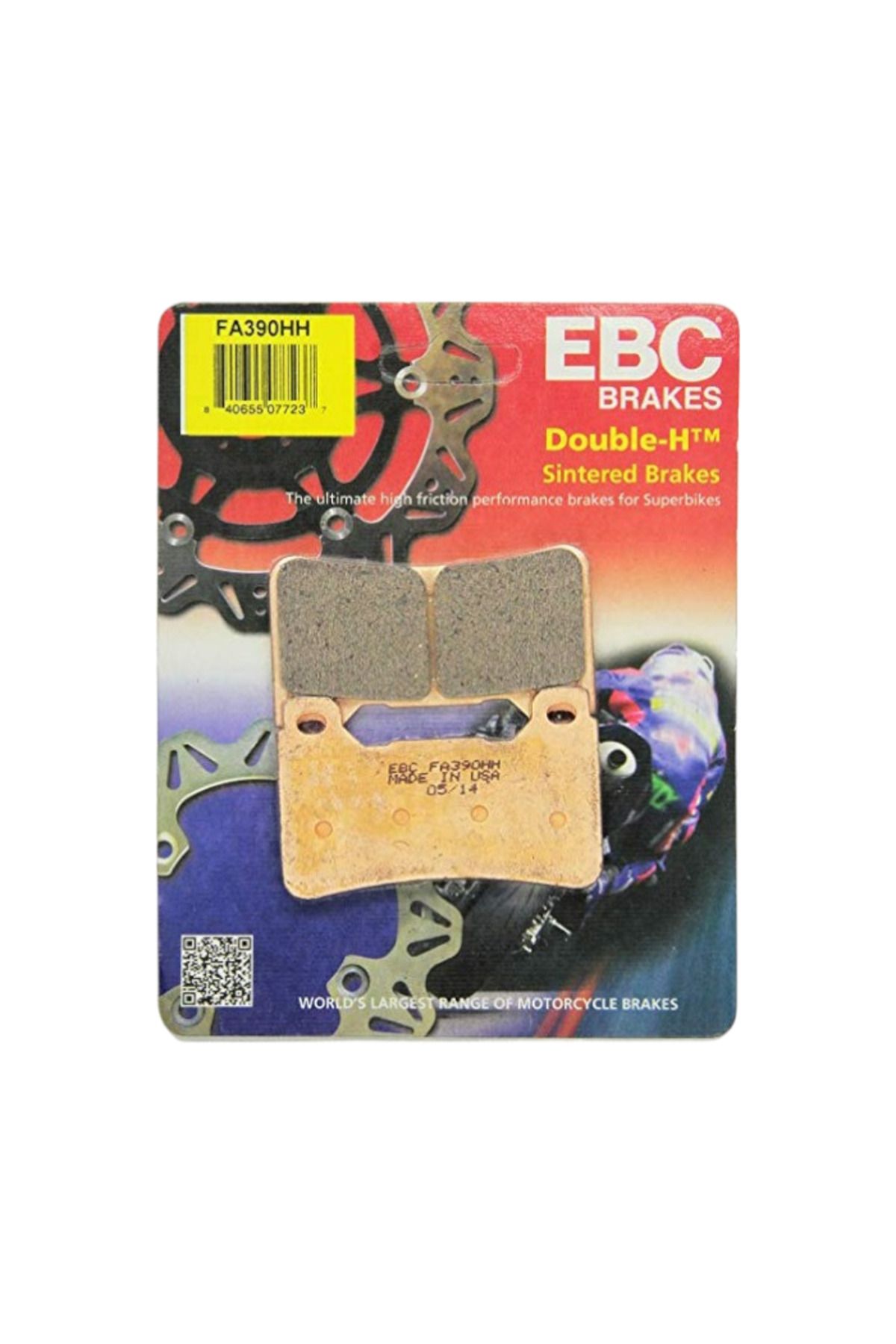 EBC Ön Fren Balatası FA390HH Honda Cbr 600 RR Cbr 1000 RR 2005-2016 Cb 1000 2009-2015 Vfr 800 F 2014