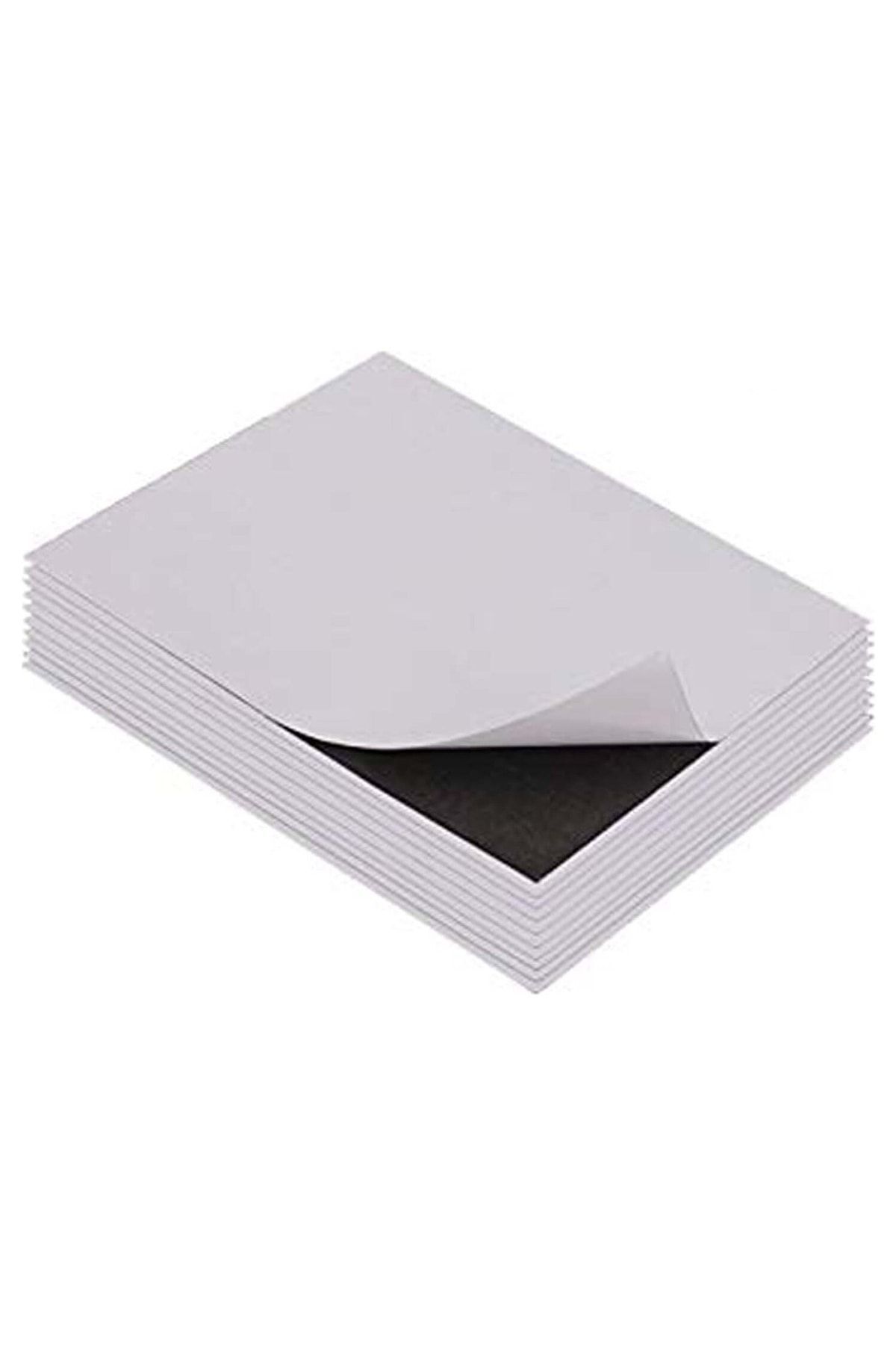 Elioure 50 Adet Kendinden Yapışkanlı 10x15cm Fotoğraf Mıknatısı, Siyah, Dayanıklı ve Şık Tasarım