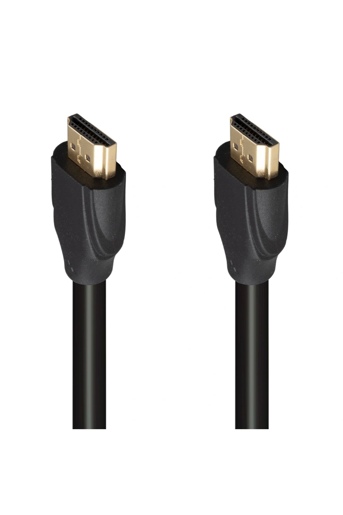 shopwave FULLY G-507K PLASTİK DÜZ SİYAH 25 METRE GOLD POŞETLİ HDMI KABLO (5047)