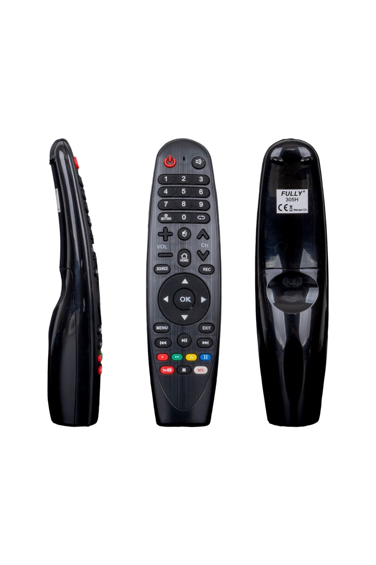 shopwave TELENOVA YOUTUBE-NETFLIX TUŞLU LCD-LED SES KOMUTSUZ TV KUMANDA (5047)