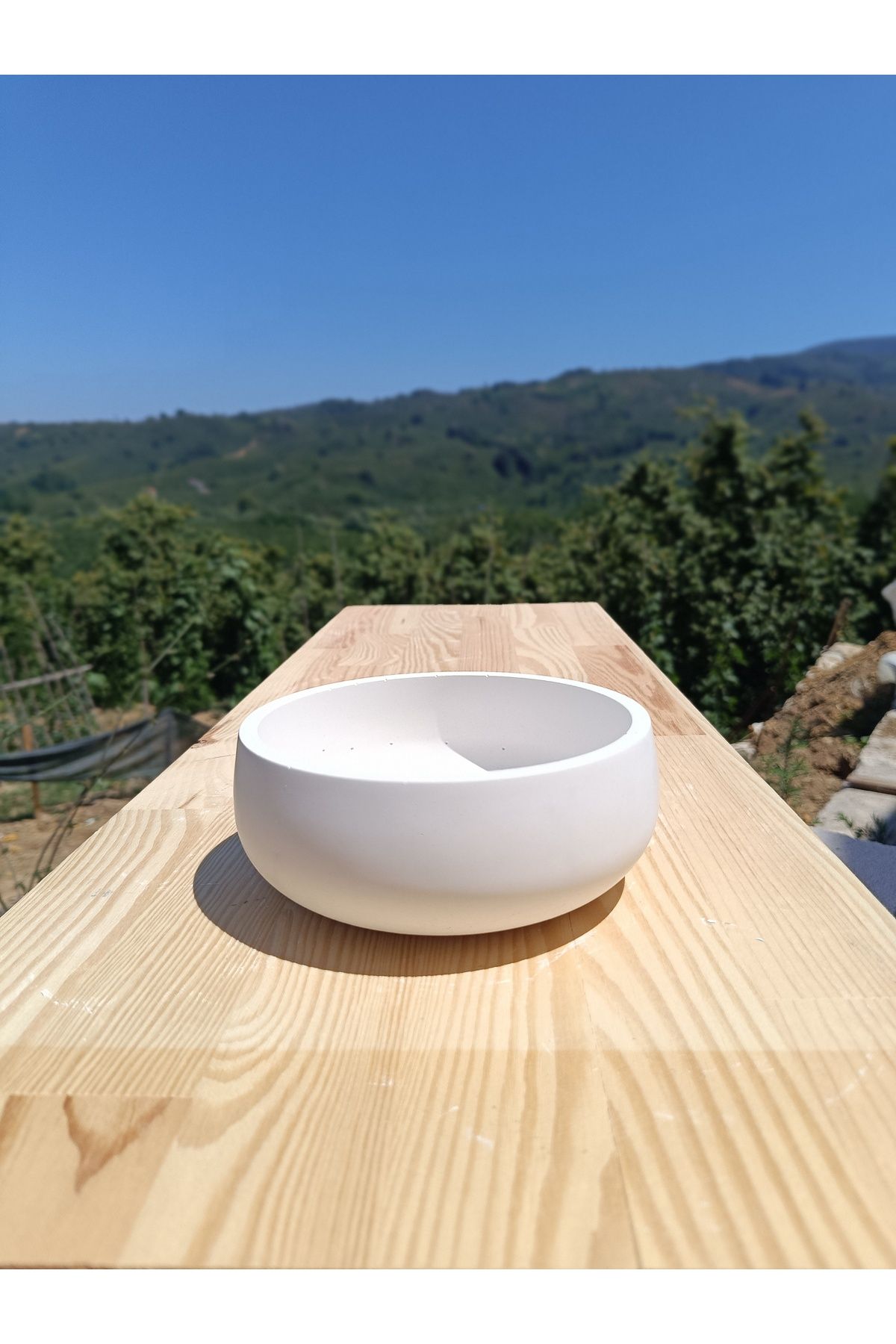 DemCey Home Taş Kase Çerezlik Dekoratif Bohem Salata Tabağı