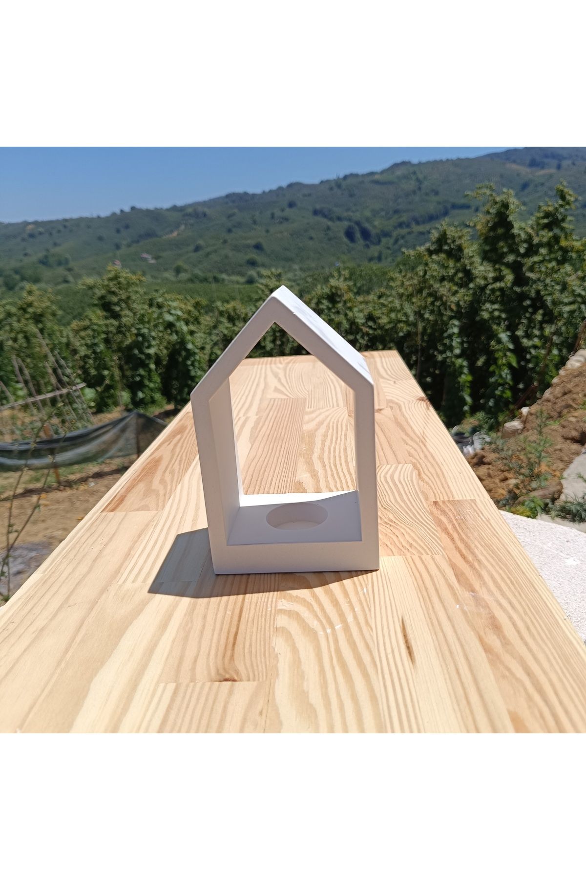 DemCey Home Taş Ev Dekoratif Mumluk Şamdan