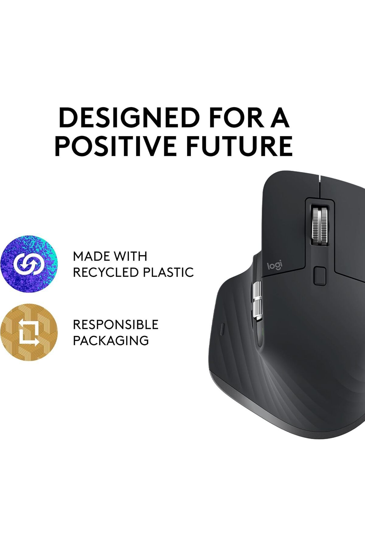 logitech-MX Master 3S - ماوس لاسلكي عالي الأداء مع تمرير فائق السرعة 7