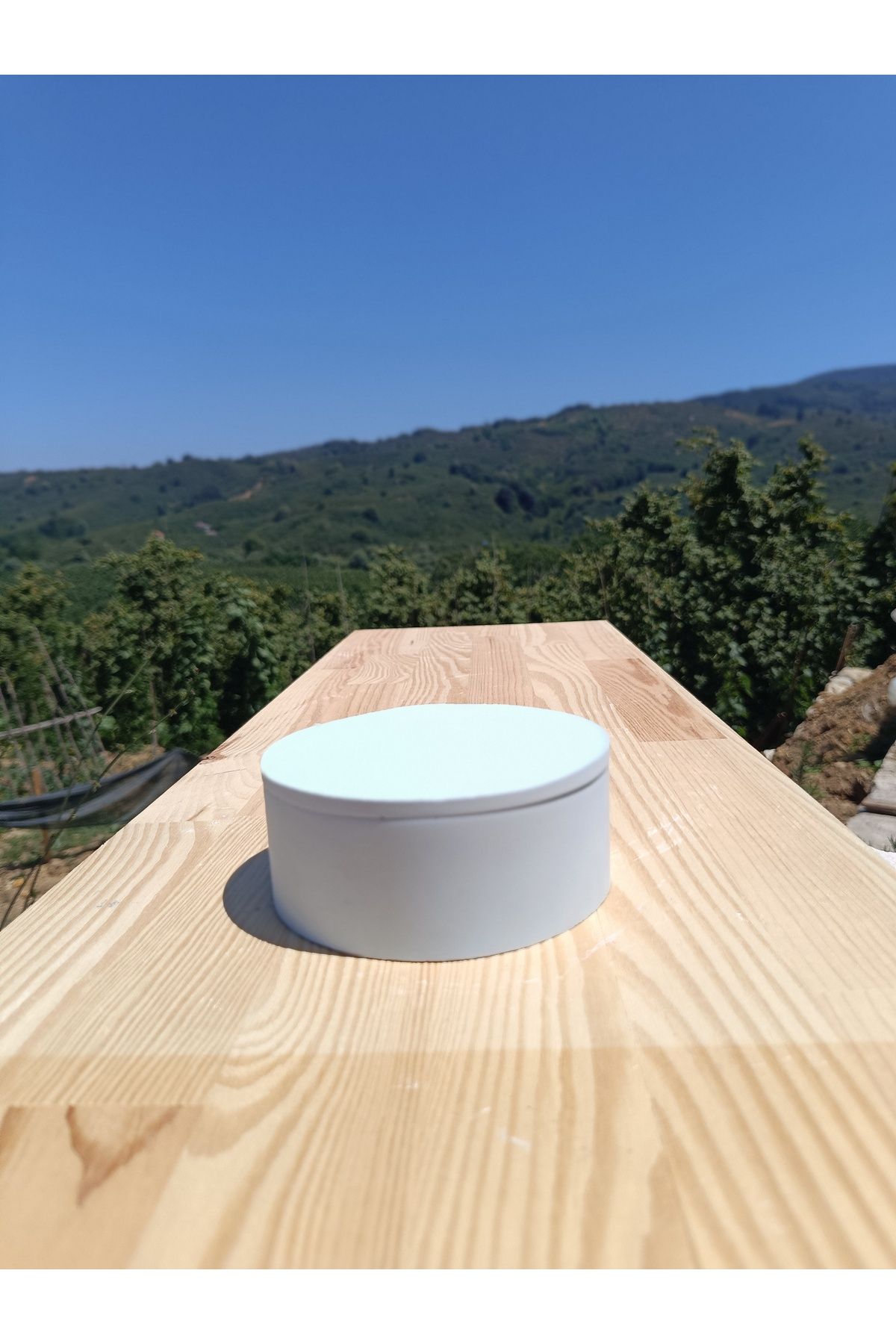 DemCey Home Taş Kase Çerezlik Kapaklı Oval Kutu