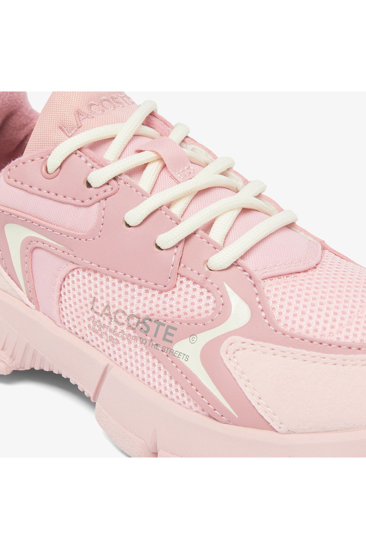 اسنیکر چند رنگ دخترانه و پسرانه بچگانه کفش ورزشی صورتی L003 NEO KID Lacoste