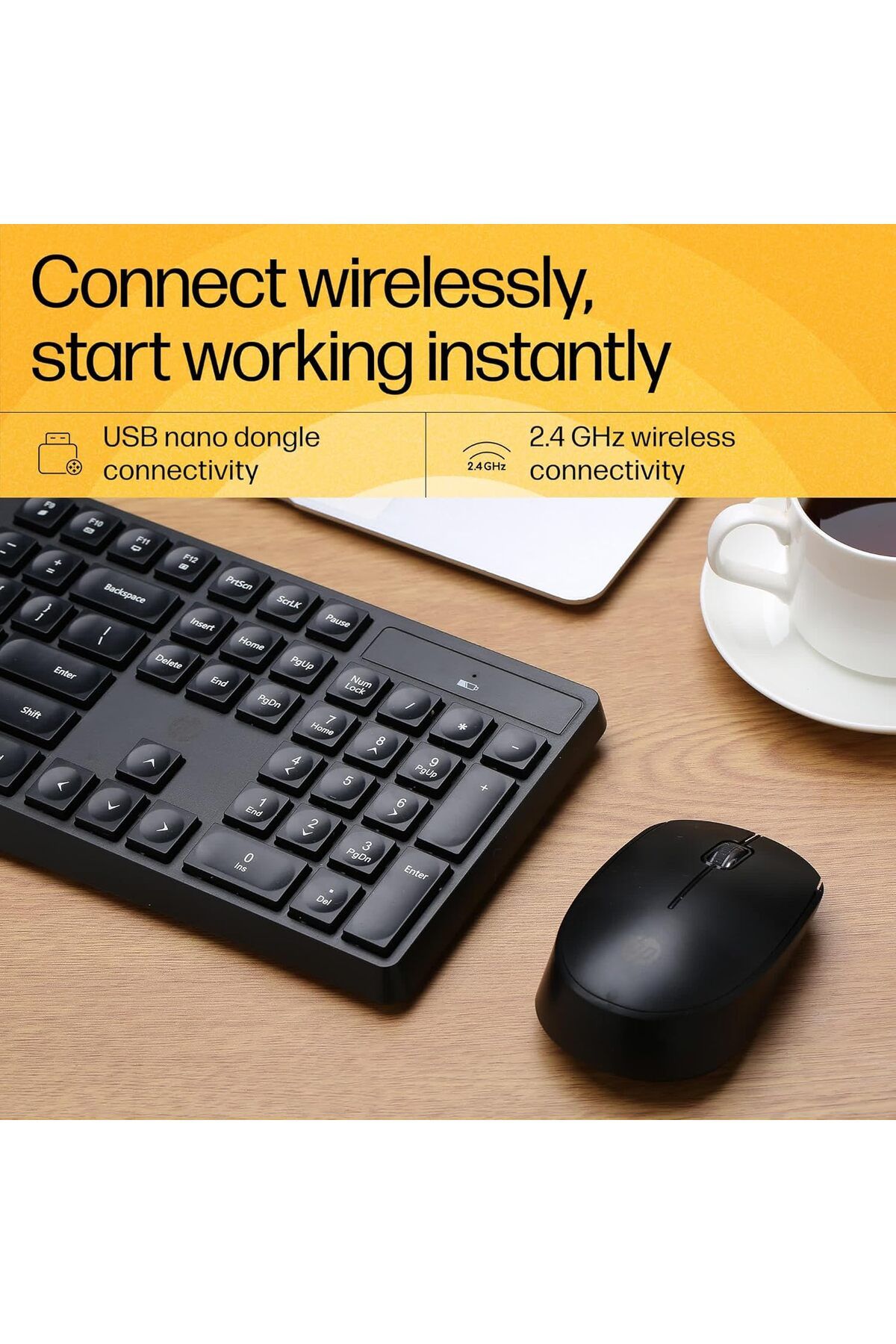 HP-مجموعة لوحة المفاتيح والماوس اللاسلكية - CS10 5