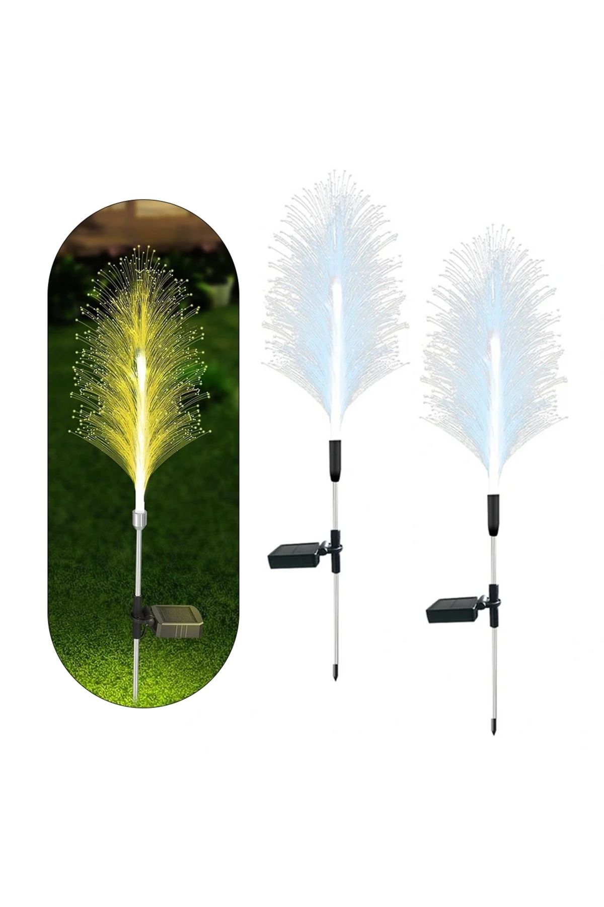 shopwave SOLAR LEDLİ 7 RENK DEĞİŞTİREN BAHÇE DEKORASYON AYDINLATMA 2Lİ PAKET (5047)