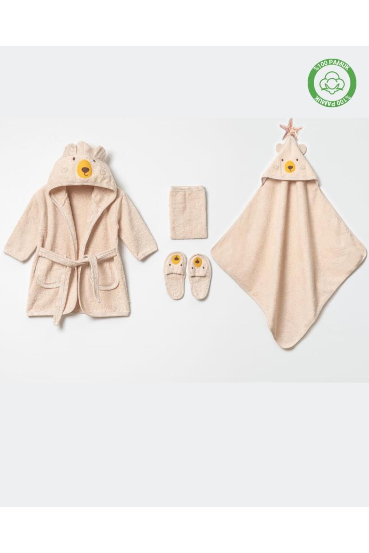 ankibaby Ayılı Bornoz Takımı (1-2 Yaş)
