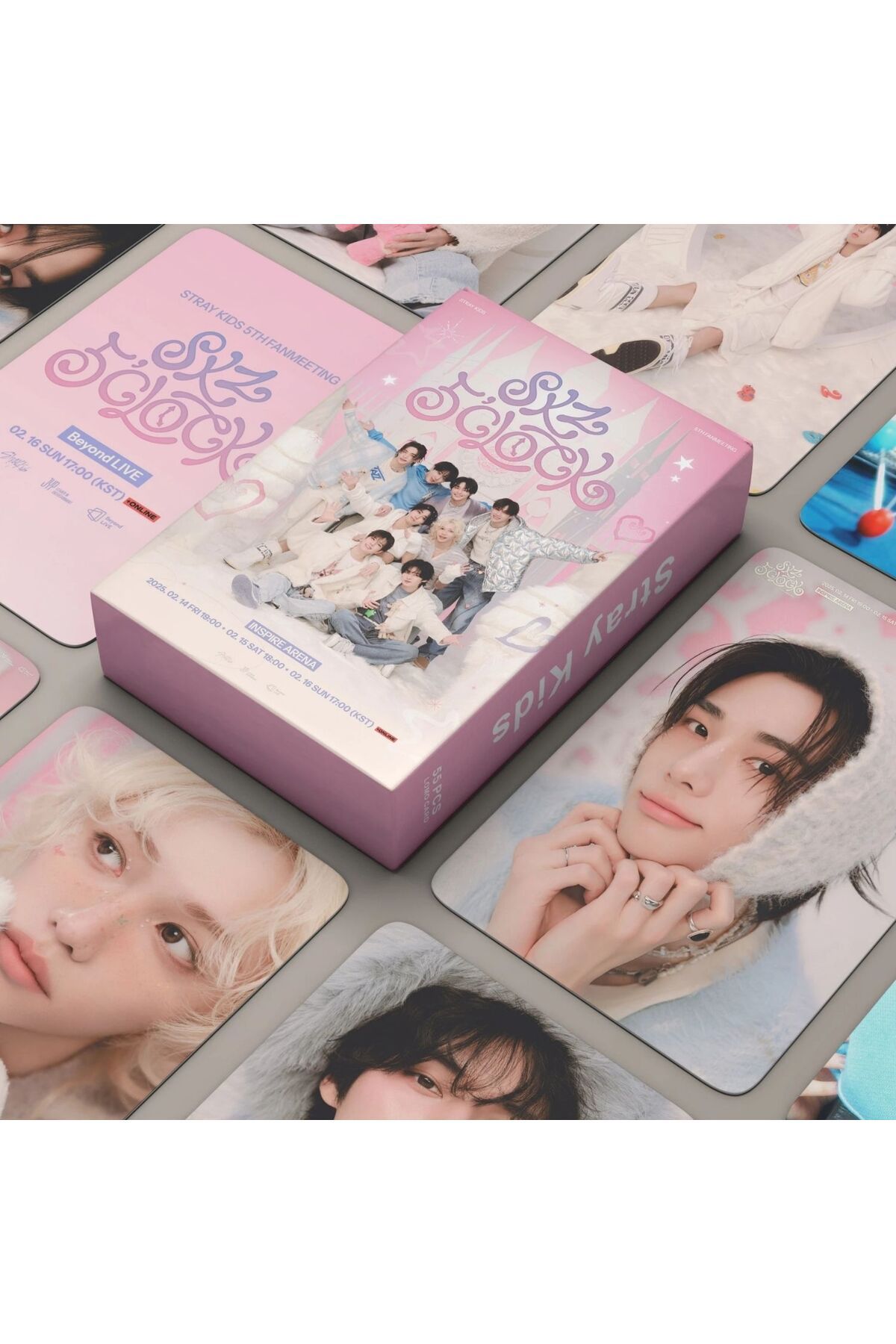 Kpop Dünyasi STRAY KIDS '' Skz 5'Clock '' Çift Yön Baskılı Lomo Card Seti