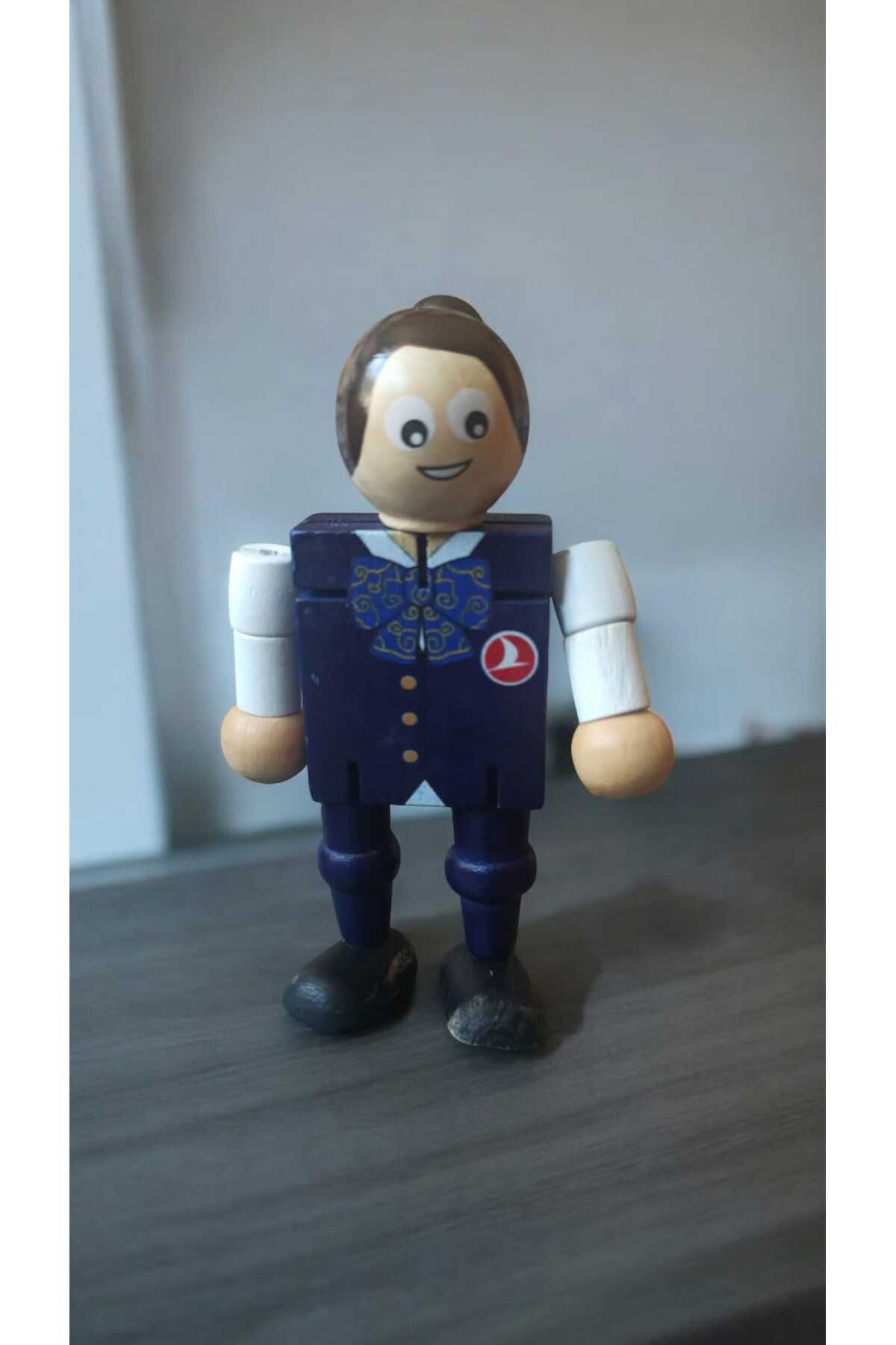 Hureggo vintage hava yolları ahşap hostes figür oyuncak & 11 cm