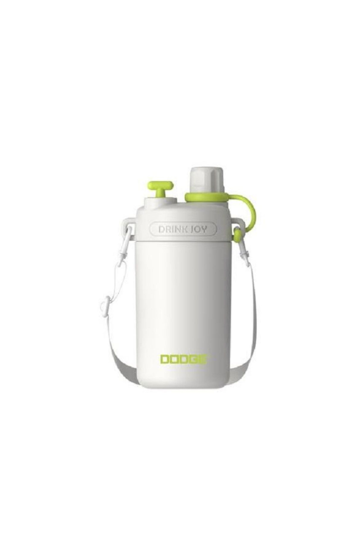 DODGE DB-23694 580ml Askılı Pipetli Beyaz Çelik Matara