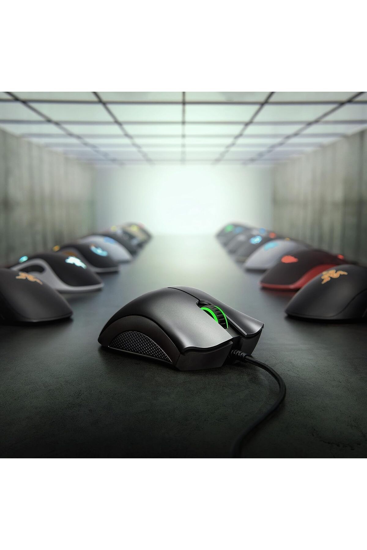 RAZER-ماوس الألعاب DeathAdder Essential: مستشعر بصري بدقة 6400 نقطة في البوصة - 5 أزرار قابلة للبرمجة - ميكانيكي 3