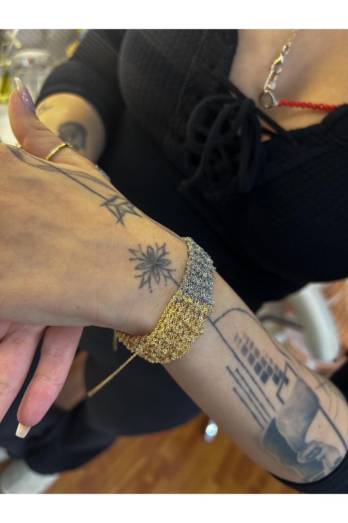Bennu Design Jewelry Zincir Örme Bileklik El Yapımı