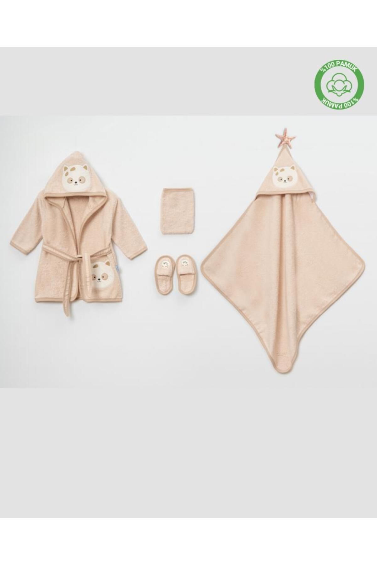 ankibaby Kedili Bornoz Takımı (1-2 Yaş)