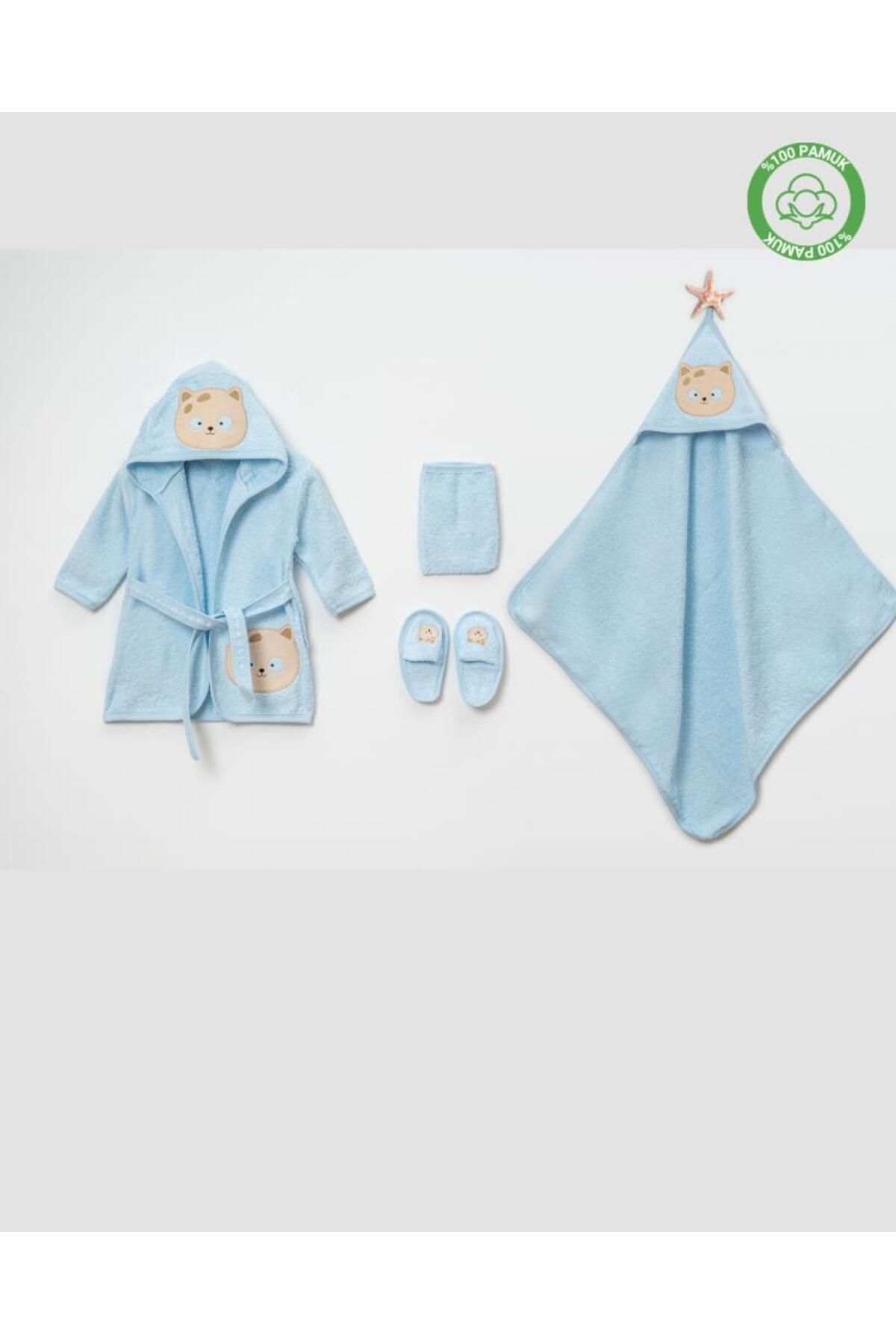 ankibaby Kedili Bornoz Takımı (1-2 Yaş)