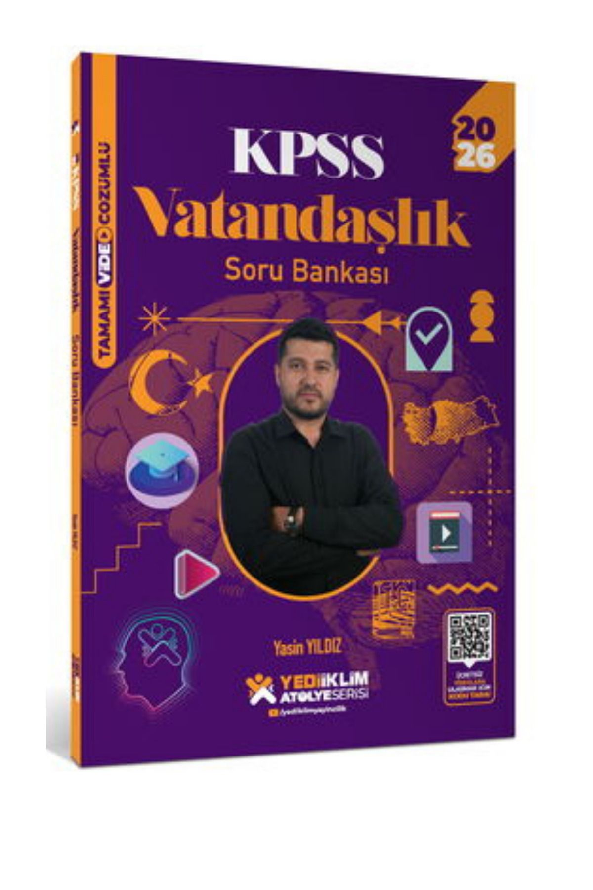 Yediiklim Yayınları 2026 KPSS Atölye Serisi Genel Kültür Vatandaşlık Tamamı Video Çözümlü Soru Bankası-Yasin Yıldız-YENİ