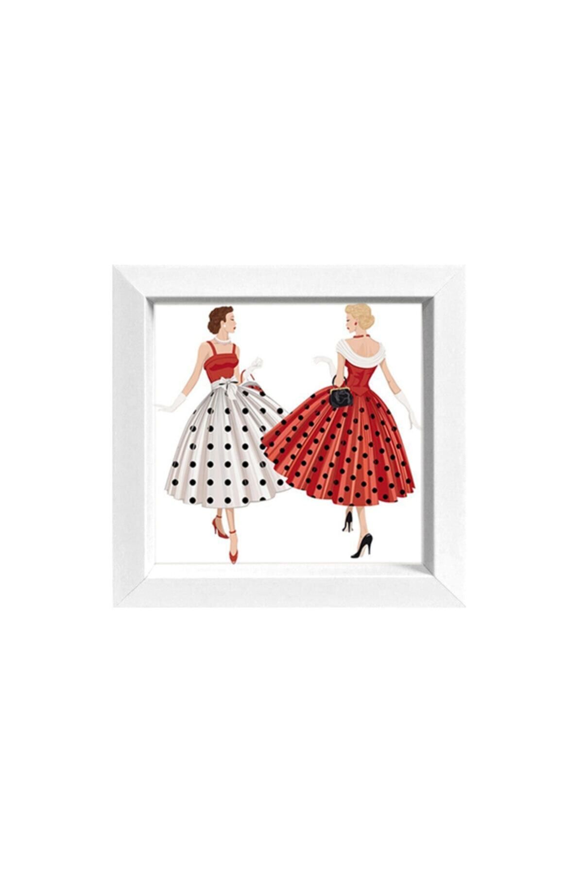 Elioure Beyaz 23x23 cm Dekoratif Resim Çerçevesi, şık ve modern tasarım