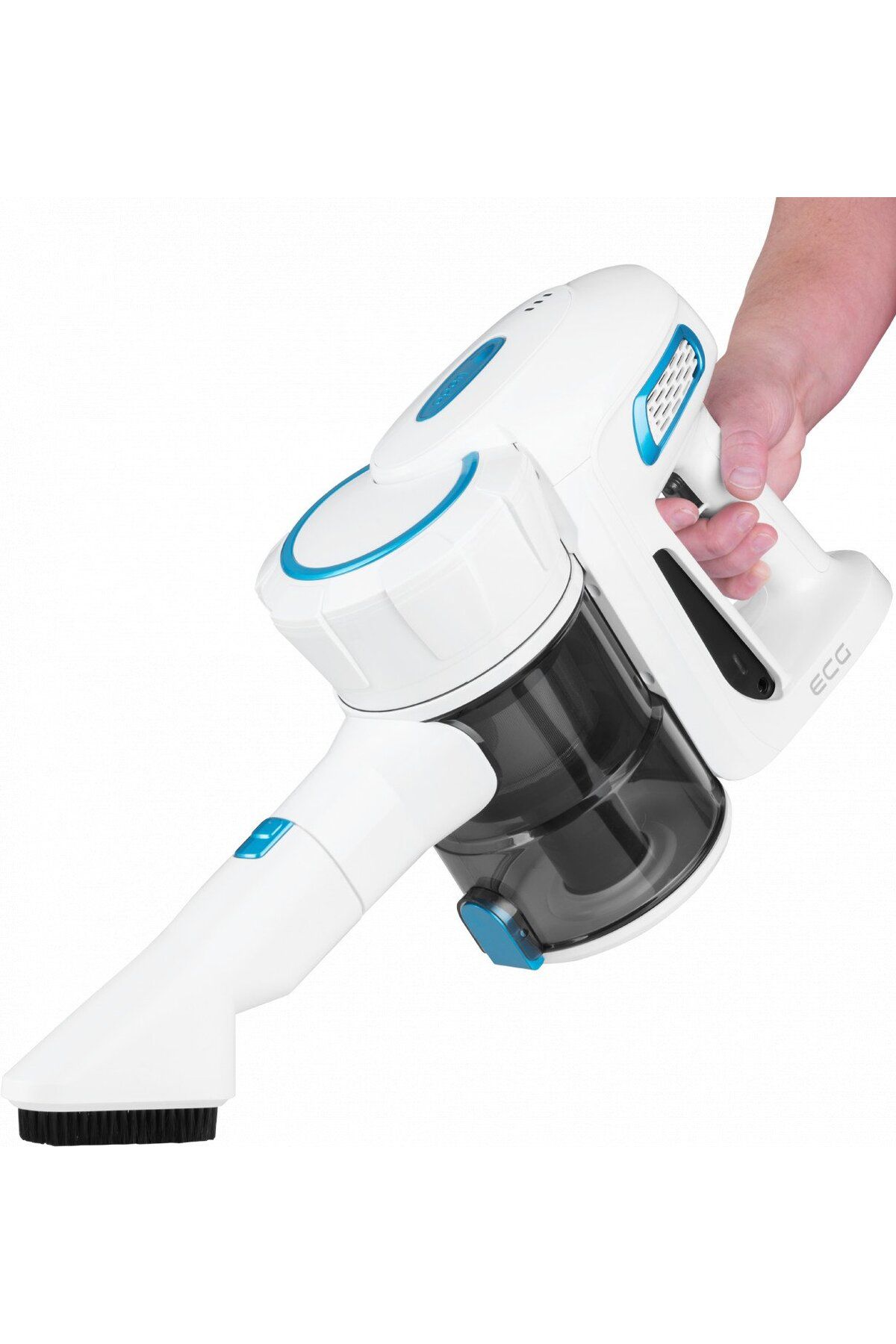 ECG-ECG VT 5220 Flex Clean 2-in-1 portable upright vacuum cleaner, Cyclone, 22.2 V Li-ion, 150 W, HEPA H12 10