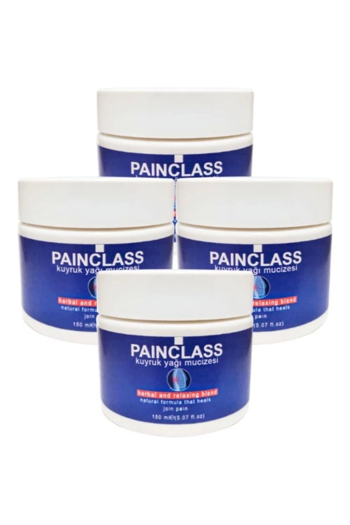 Vemora PAIN CLASS Büyük Boy Kuyruk Yağı Kremi 150 ml 4'lü