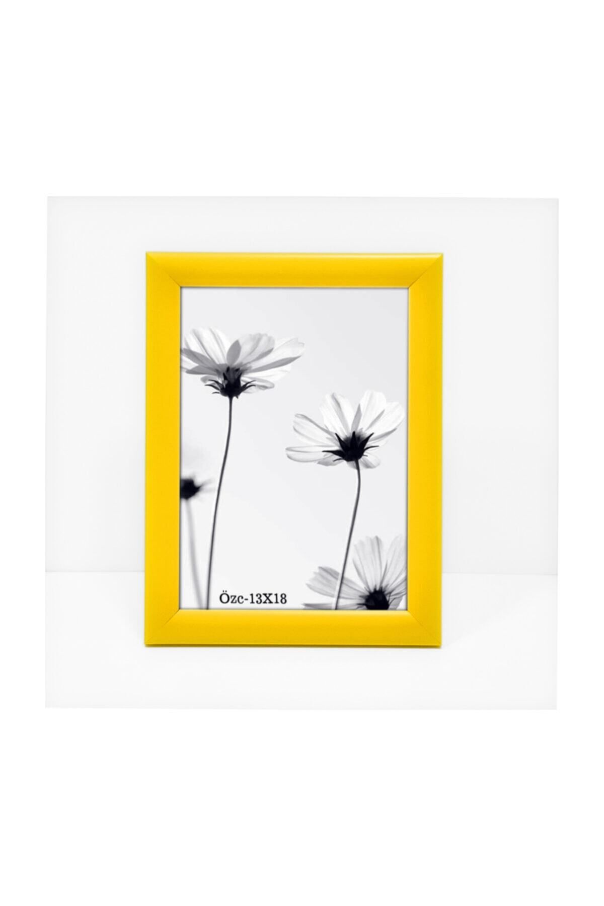 Elioure Şık 13x18 cm sarı resim çerçevesi, duvarınıza canlılık katacak güzel tasarım