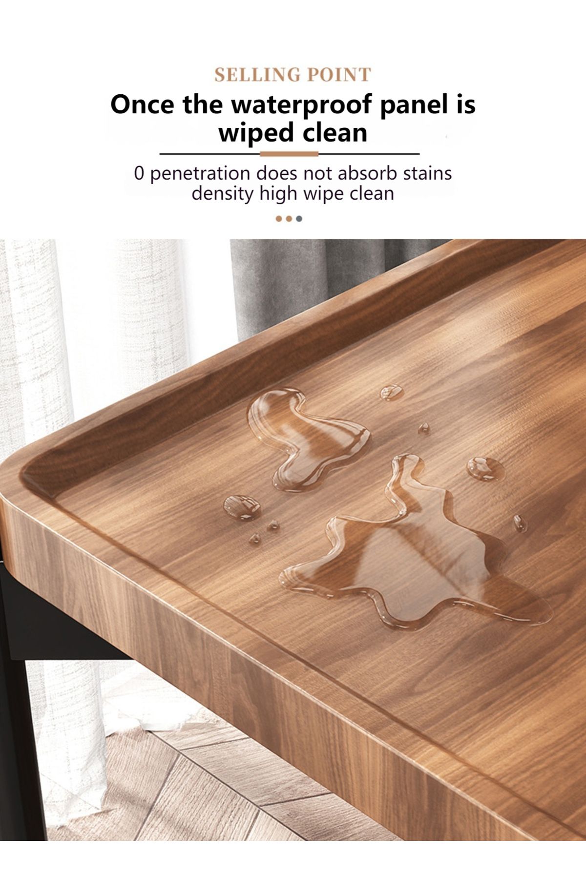 sharpdo-2 Layer Metal Frame Square Table, Sofa Side Table, Square Side Tables, 2-Tier Couch Wood End Table 4
