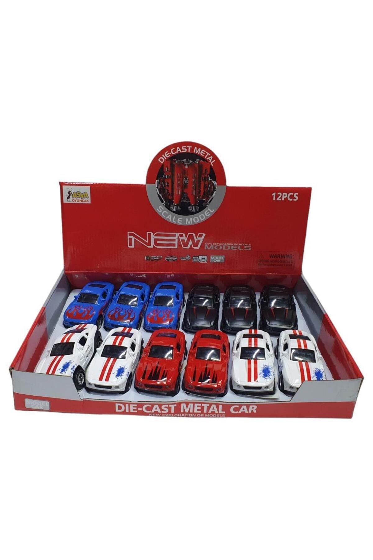 S PAZARIM Mustang Çek Bırak Spor Araba - Işıklı Sesli Model - FY6148-12D-Siyah (Lisinya)