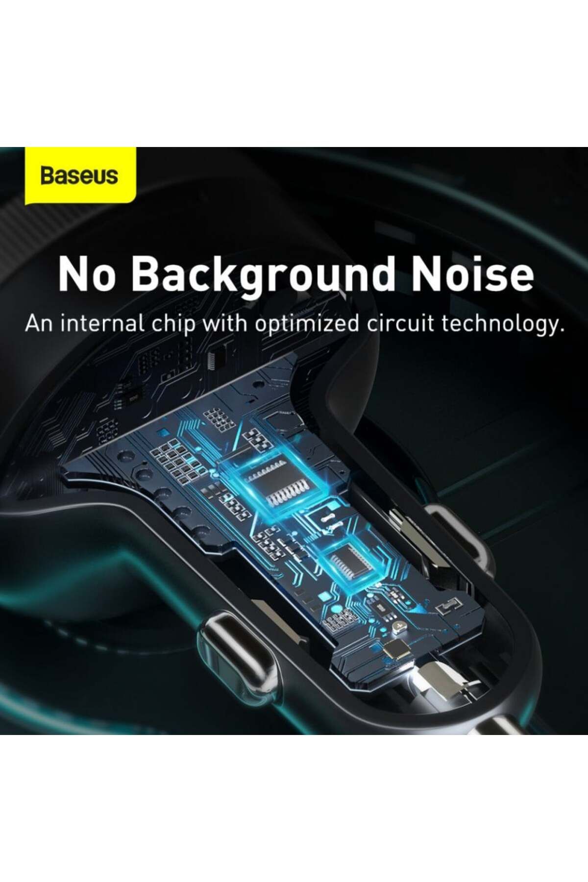 Baseus-Charger with FB Modulator, USB-A, 3.4A with LED display, (CCLH-01) - Black 2