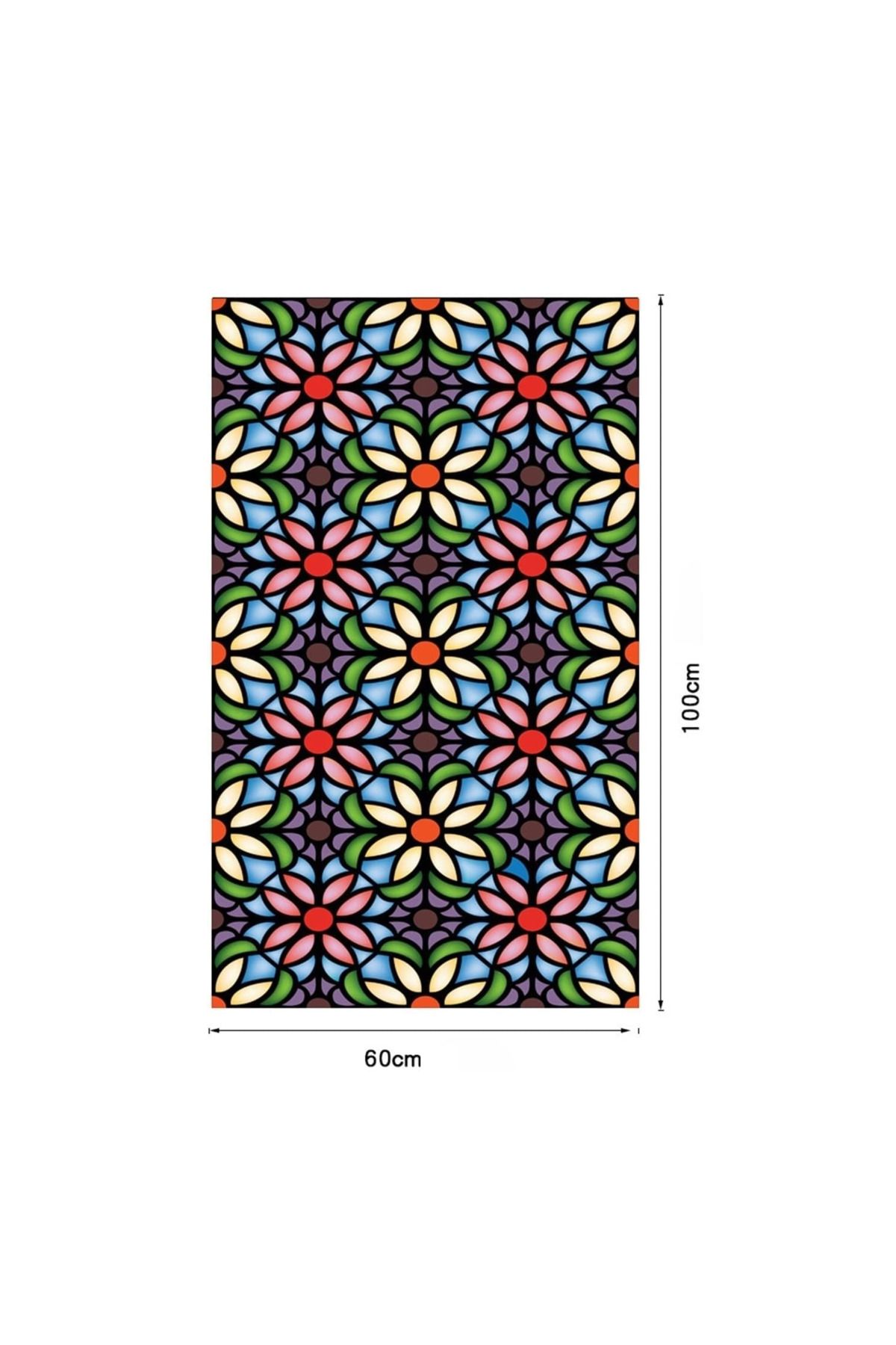 MaffStuff-Solar Protection and Privacy Window Film, Stained Glass Effect, Kaleidoscope Pattern 5