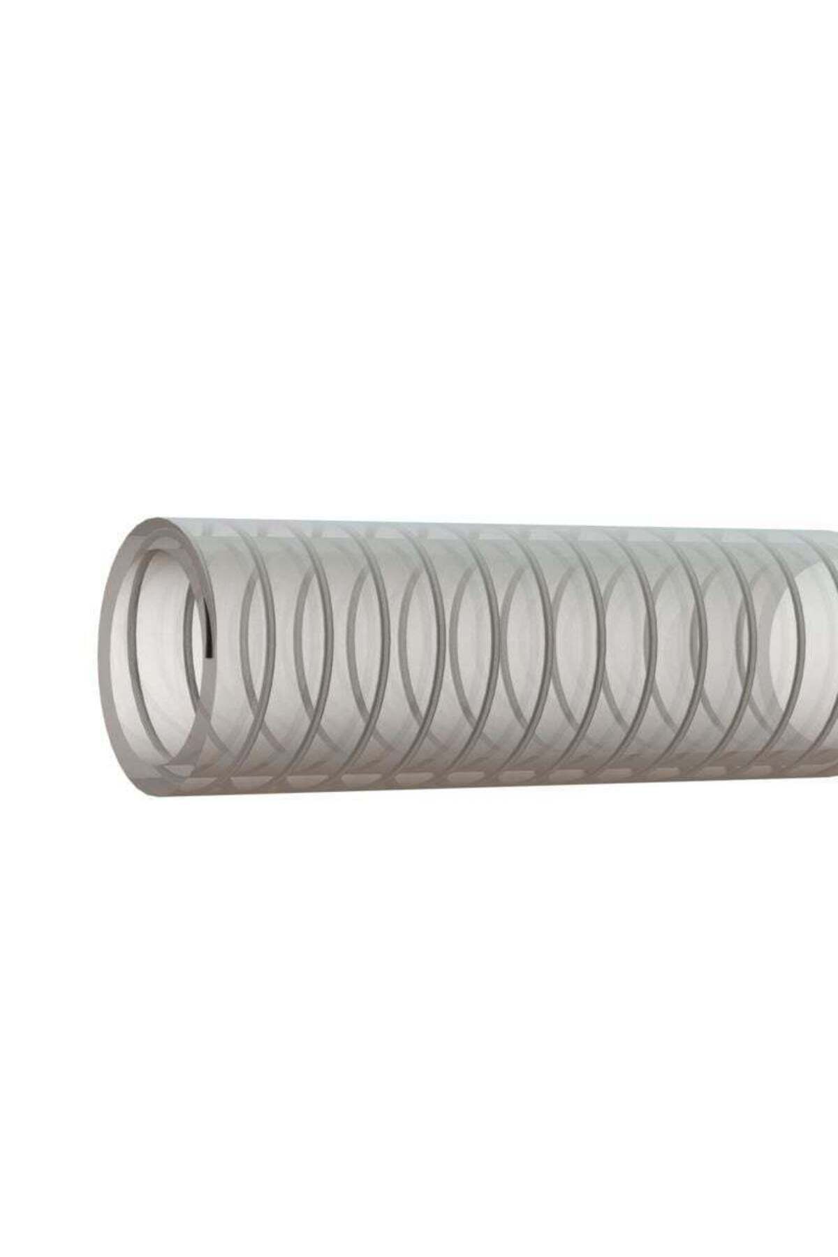 Zayla Sertsan 25 mm Şeffaf Çelik Telli Emiş Hortumu 5 Metre