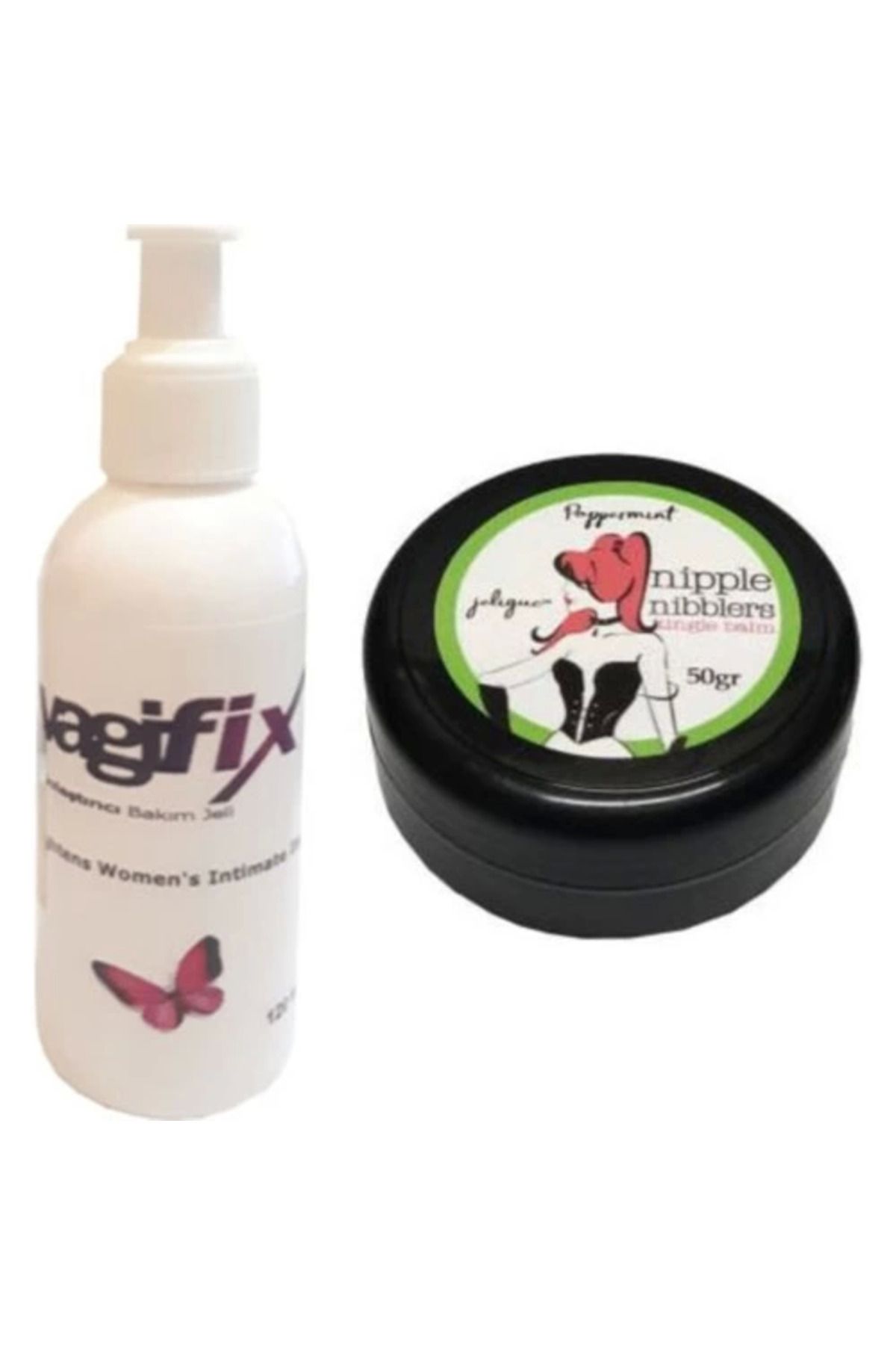 Vemora Hintohu Nipple Nibblers Tingle Balm 50 ml Naneli Göğüs Bakım Kremi + Genital Bakım Kremi 120 ml