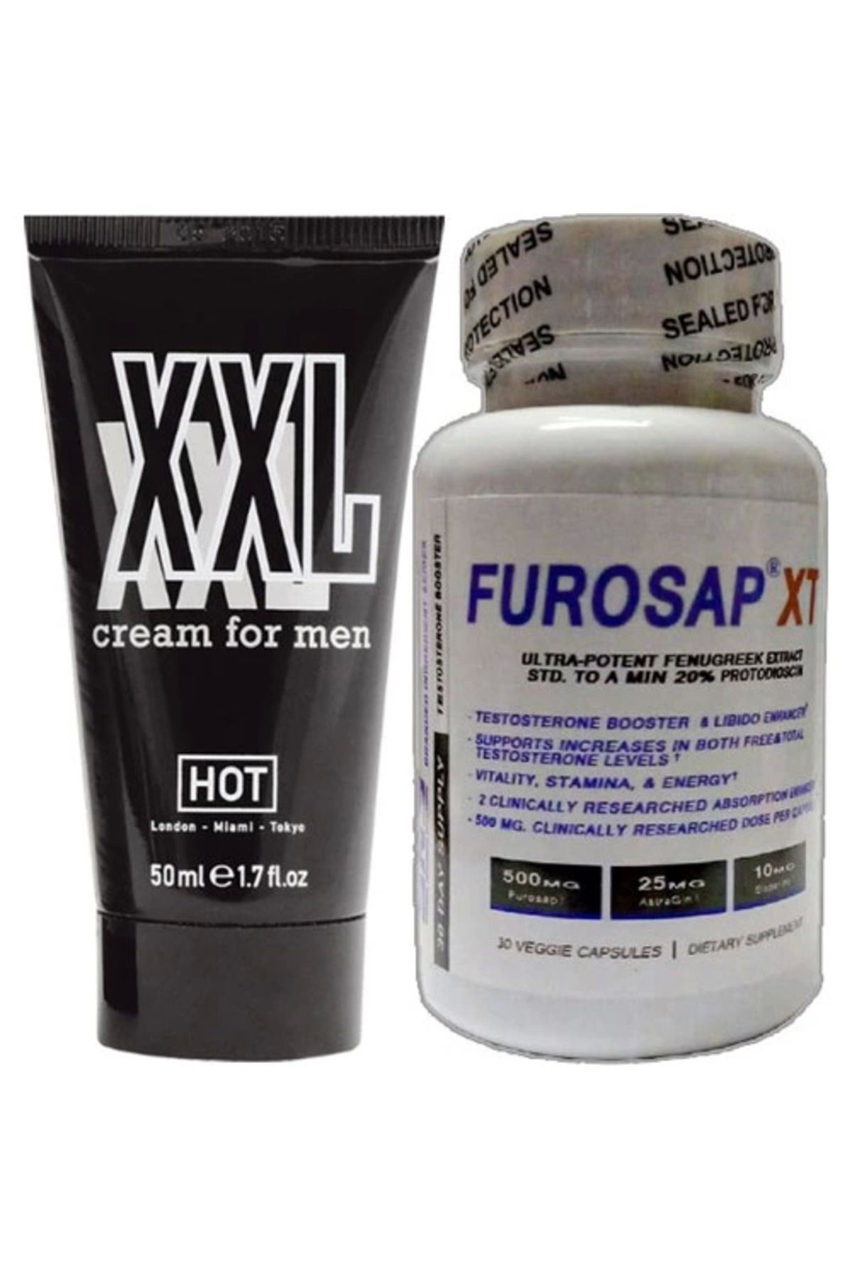 Vemora Hotxxl 50 ml Erkeğe Özel Krem + Yanında 1 Kutu Frosap 30'lu Erkeğe