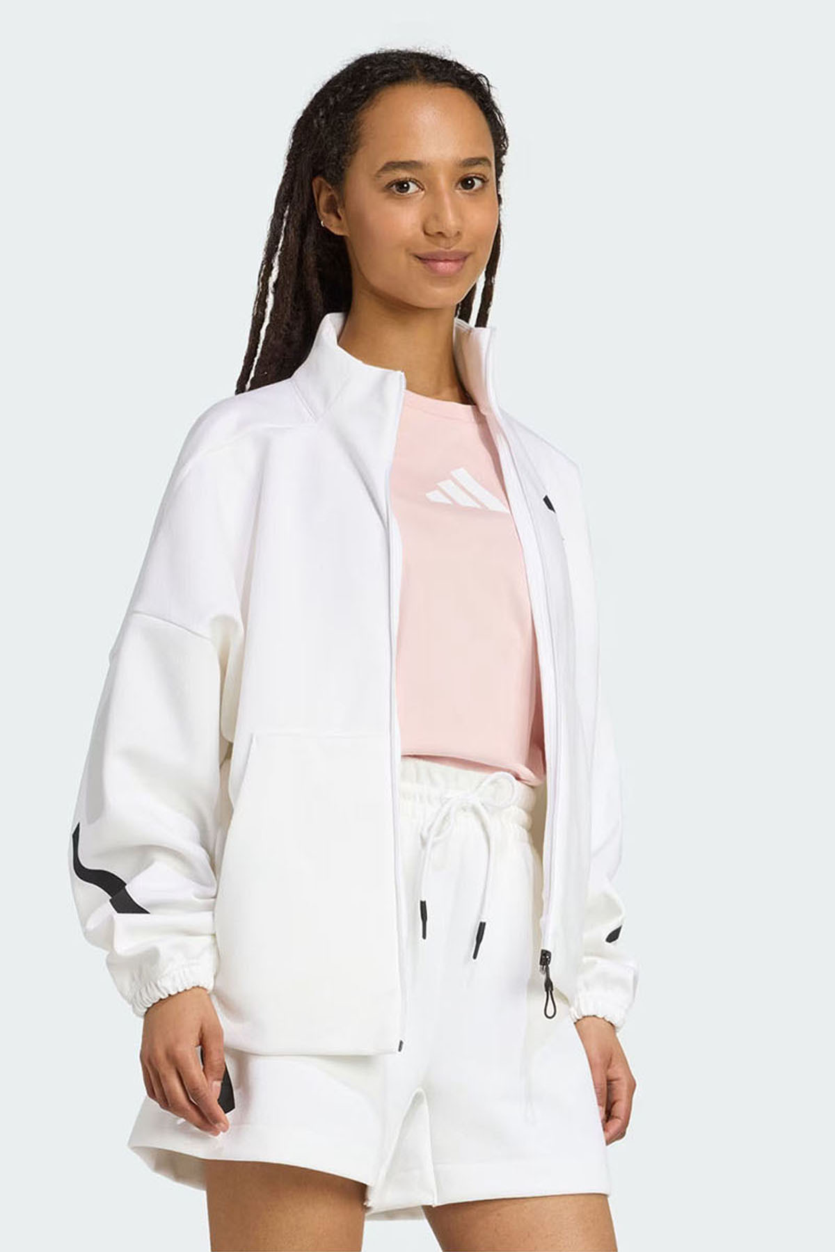 adidas JL7331 Z.N.E. Tt Kadın Sweatshirt görsel 3