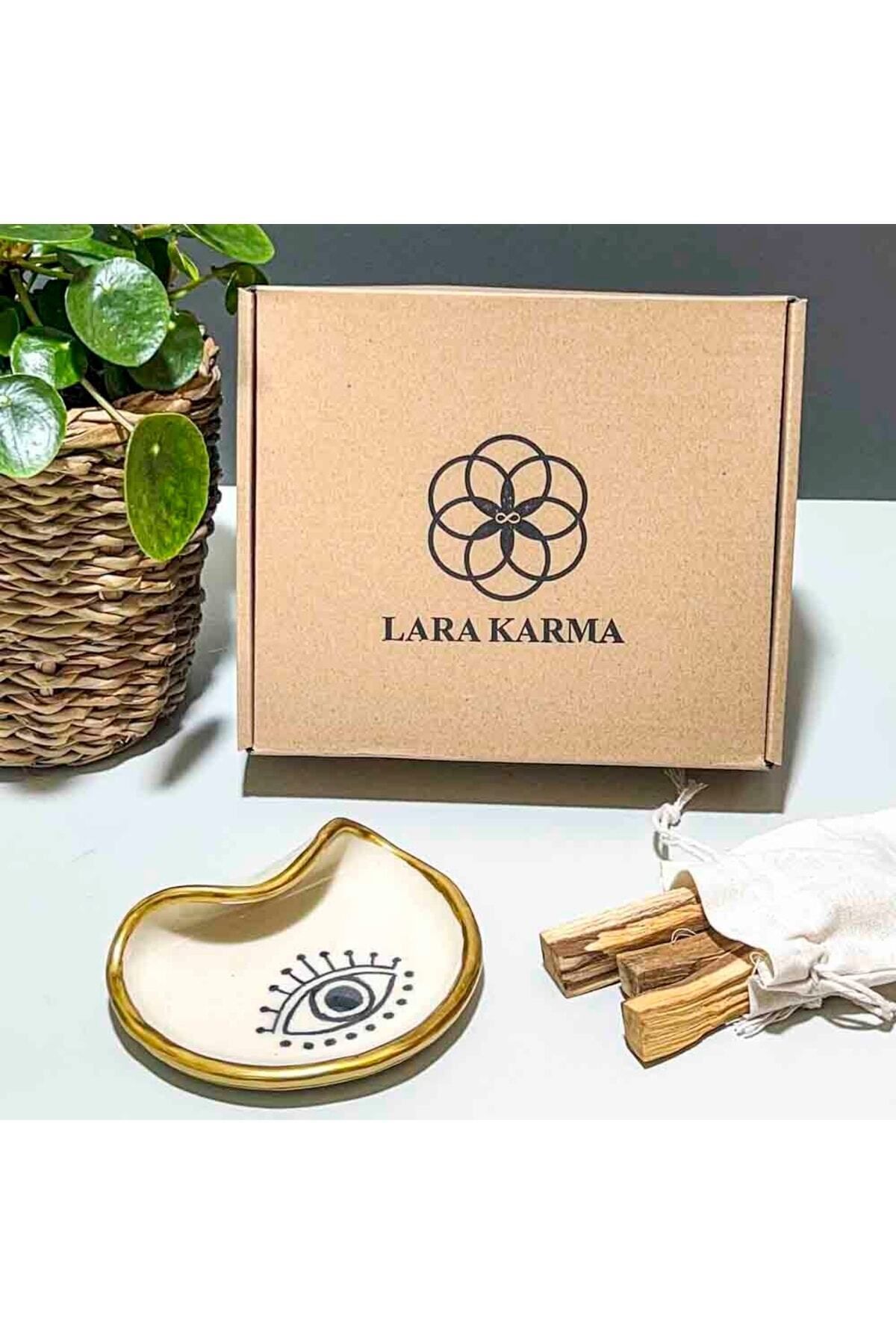 Elioure El Yapımı Tütsülük ve 30 Gr. Sertifikalı Palo Santo Seti Bej