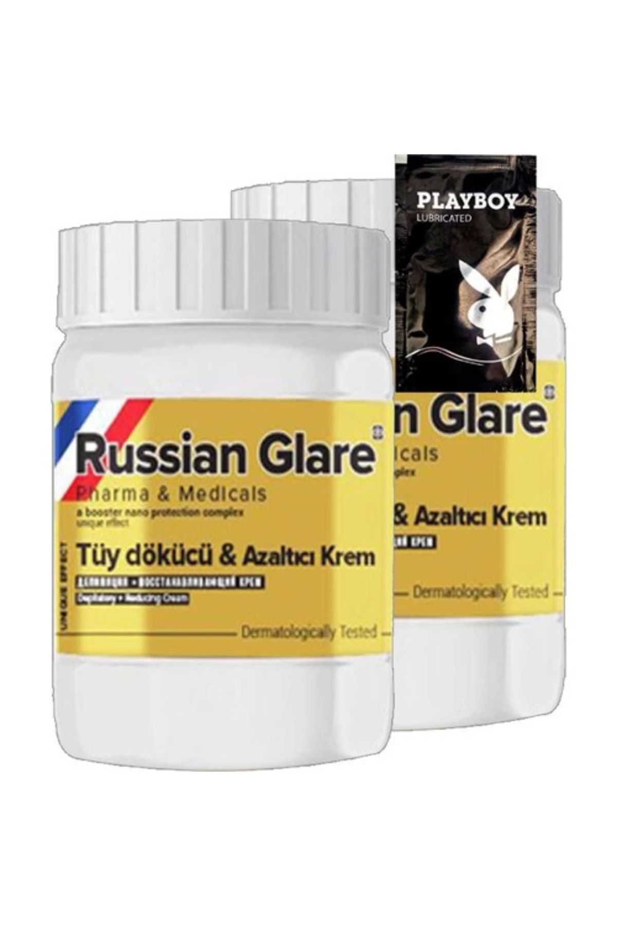 Vemora Playboy Rusian Glare Tüylere Krem Nano 2'li x 50 ml Rus Merhemi + Yanında Jel - 000031KI